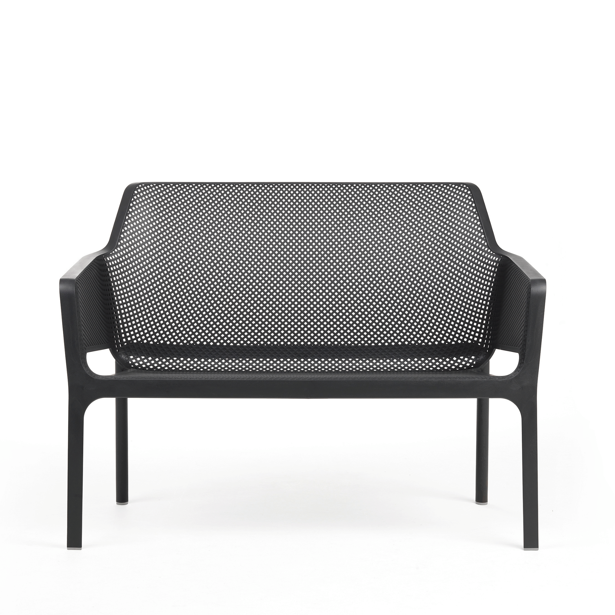Net 2-seater Bench by Nardi - Anthracite - Commercial Grade