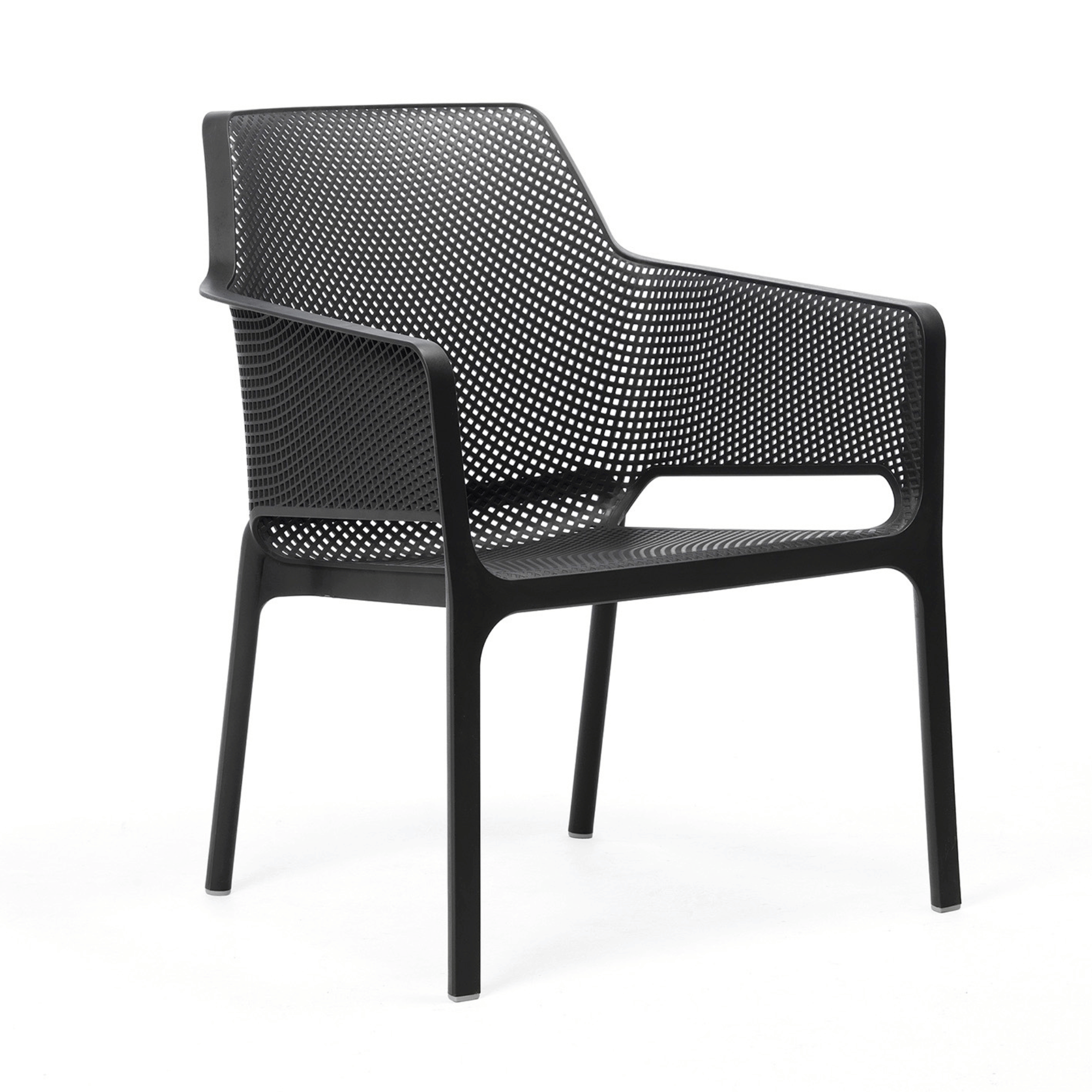 Net Relax Single Lounge Chair by Nardi - Anthracite - Commercial Grade