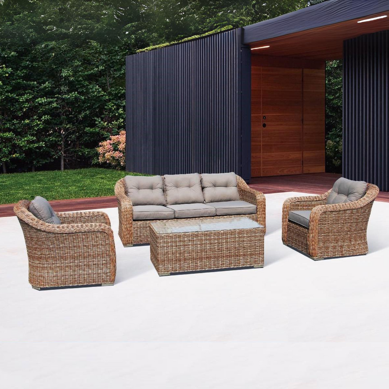 New York Outdoor Wicker Sofa Set