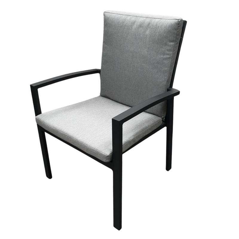 Olivia Outdoor Dining Chair - charcoal