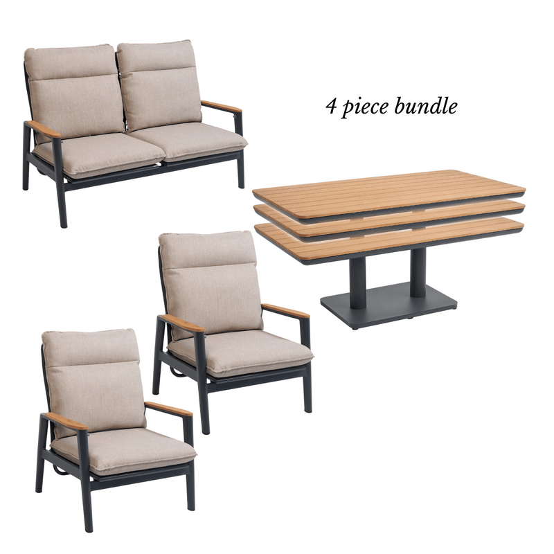 Pinehurst 4 piece Outdoor Lounge Setting