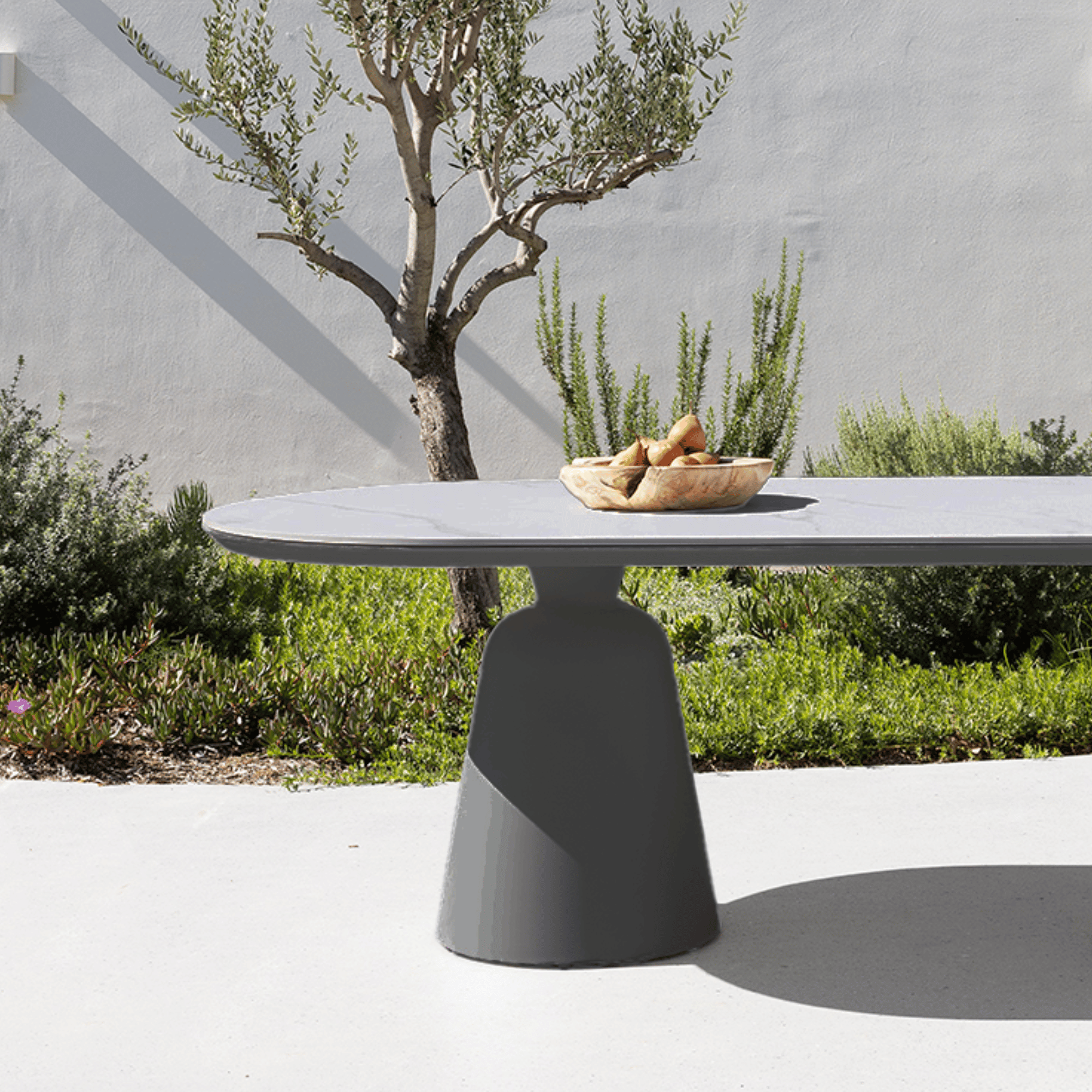Ponte 240cm Luxury Outdoor Dining Table - Sophisticated Charcoal