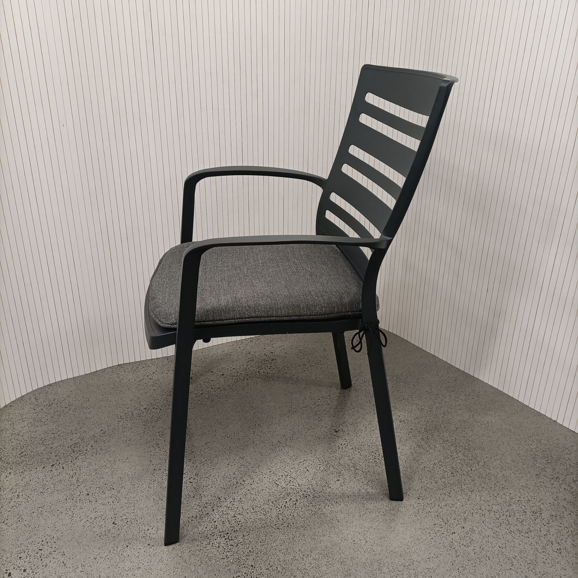 Portsea outdoor dining chair - charcoal