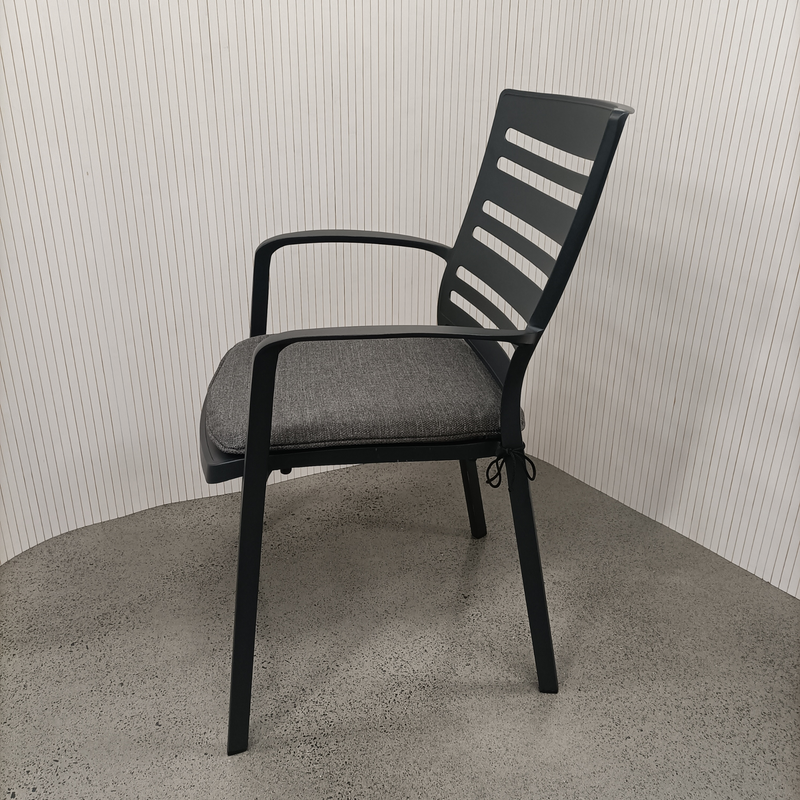Portsea outdoor dining chair - charcoal