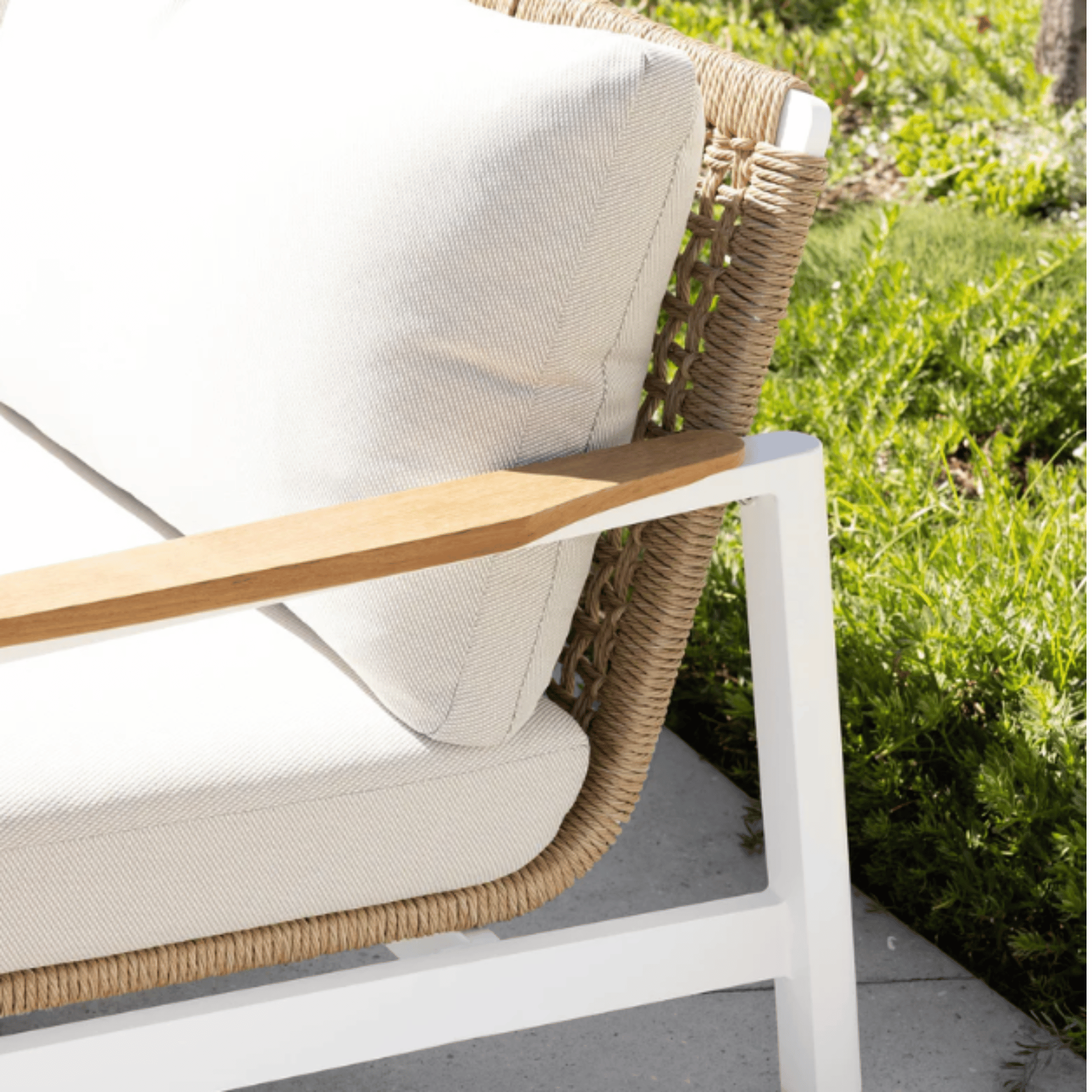 Reyne Lounge Setting - 4 piece White Outdoor Lounge