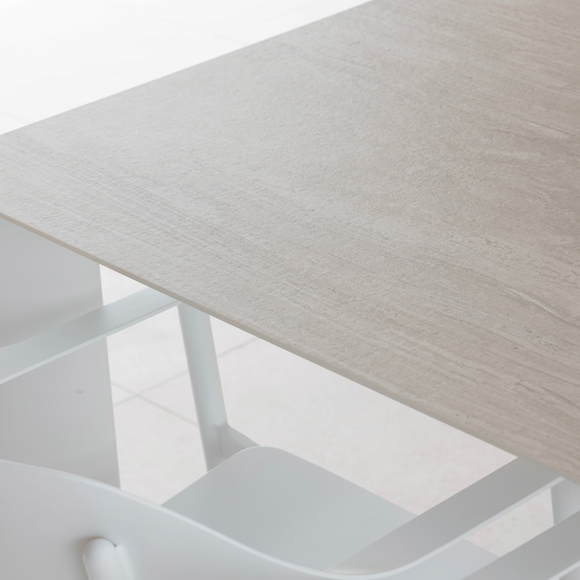 Rhonda 280cm Outdoor Dining Table - White with Sintered Stone Top
