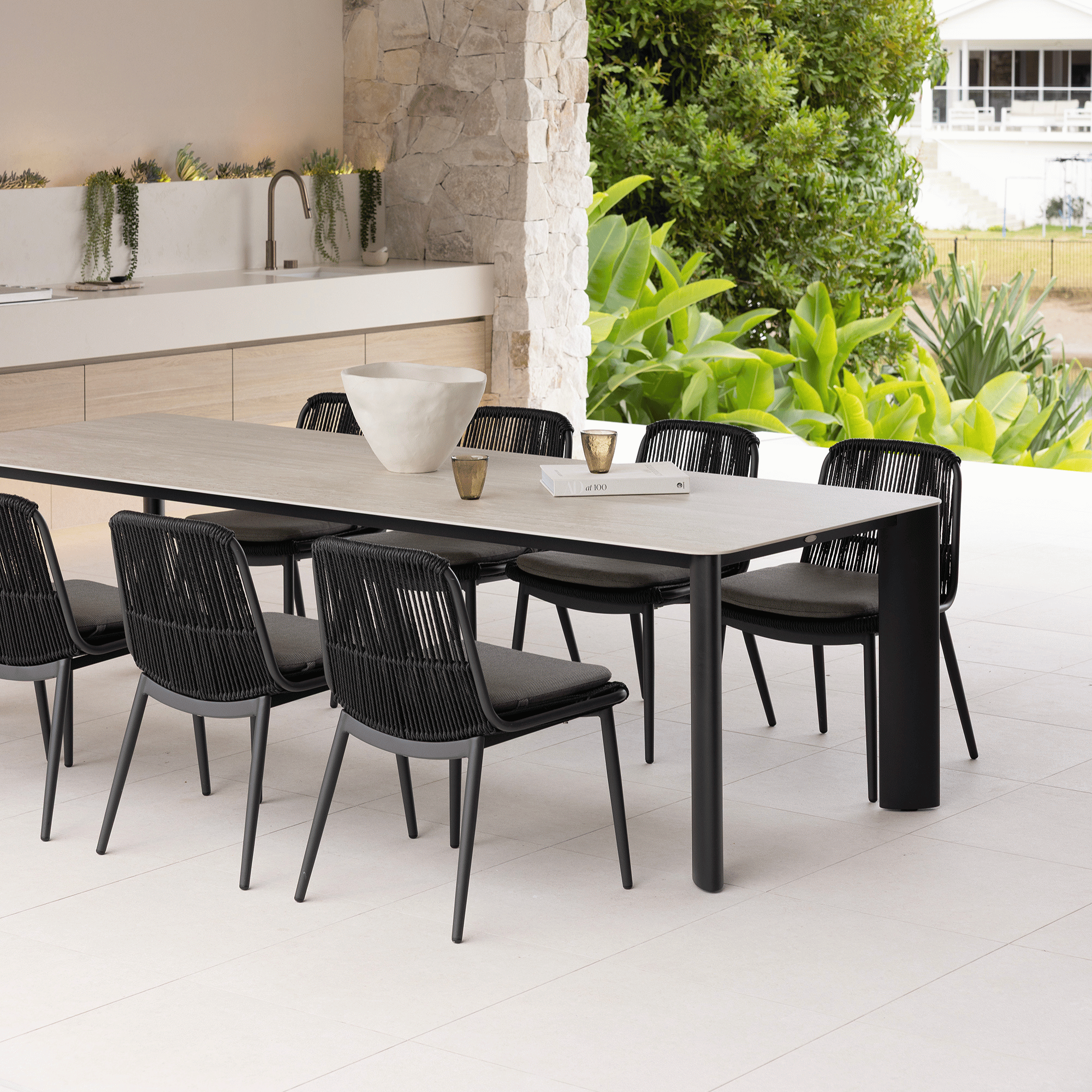 Rhonda & Arona 9-Piece Outdoor Dining Setting