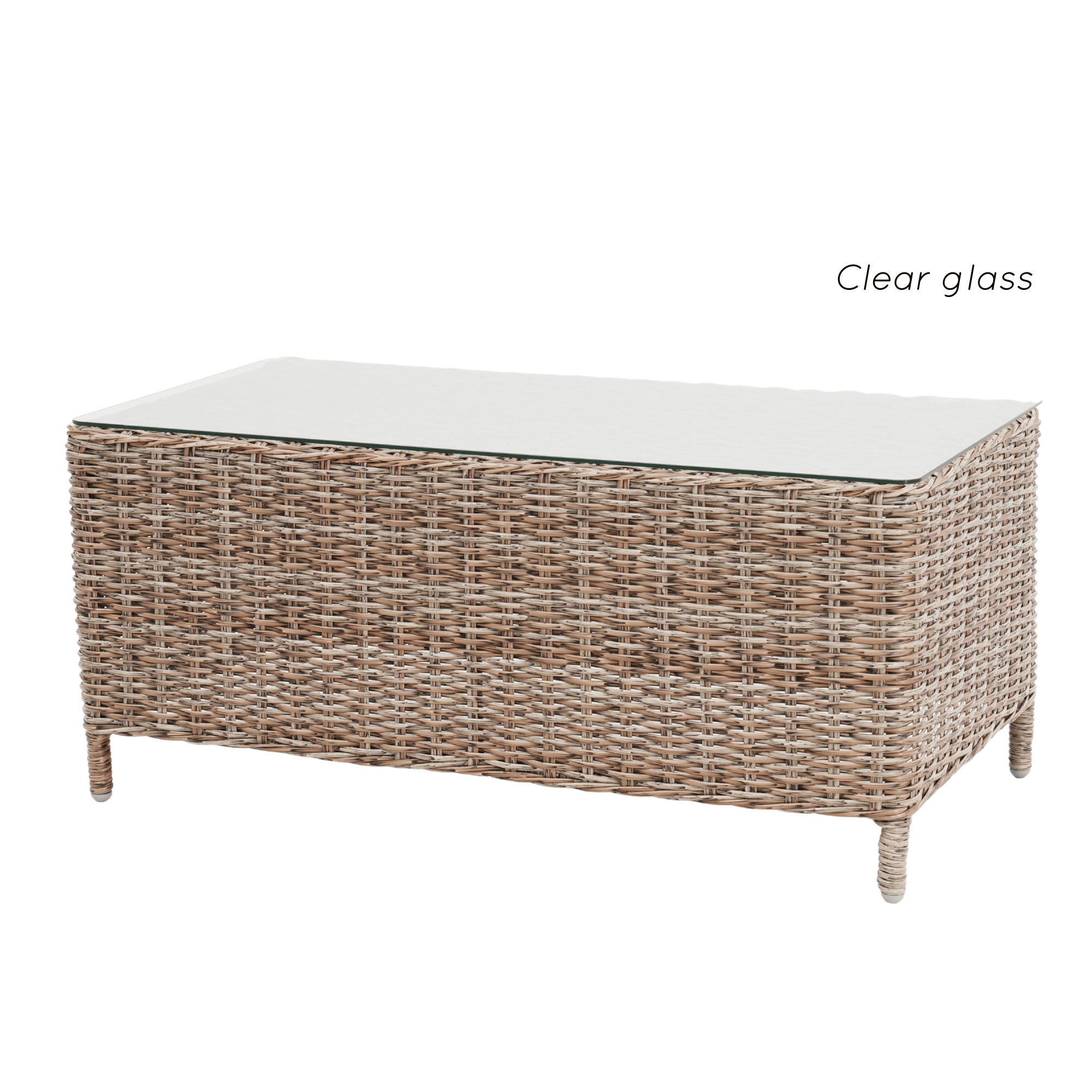 Swiss 4-piece Outdoor Wicker Lounge Set with 2-seater - Marina Wicker