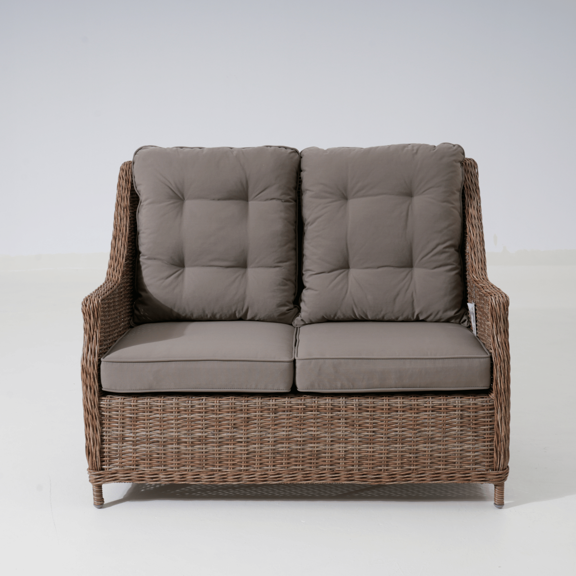 Swiss 4-piece Outdoor Wicker Lounge Set with 2-seater - Marina Wicker