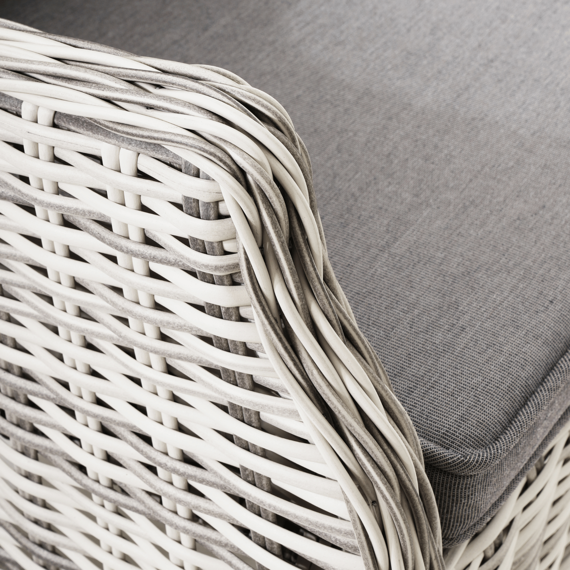 San Jose Outdoor Wicker Dining Chair – Zen White