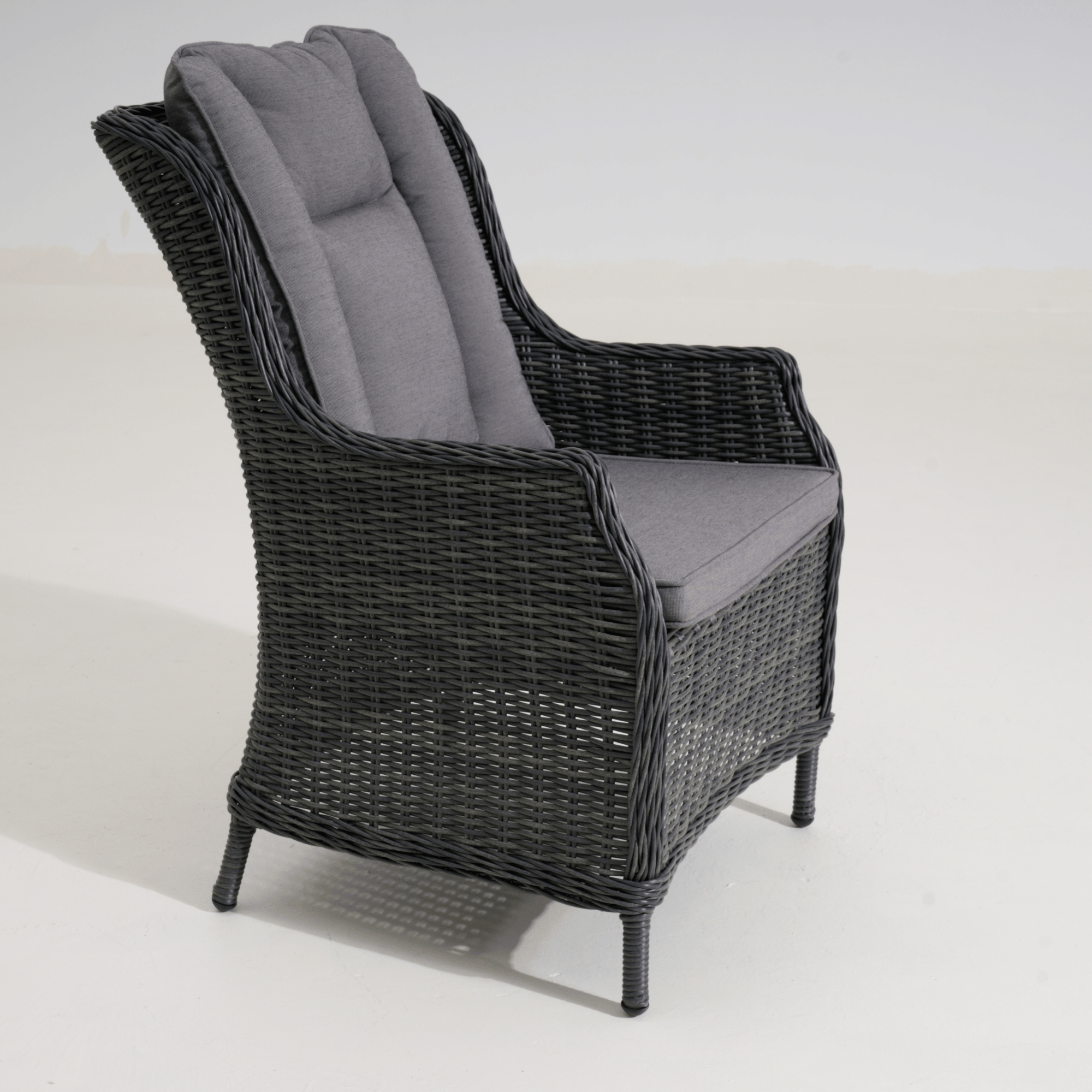 San Jose Outdoor Wicker Dining Chair – Castle Grey