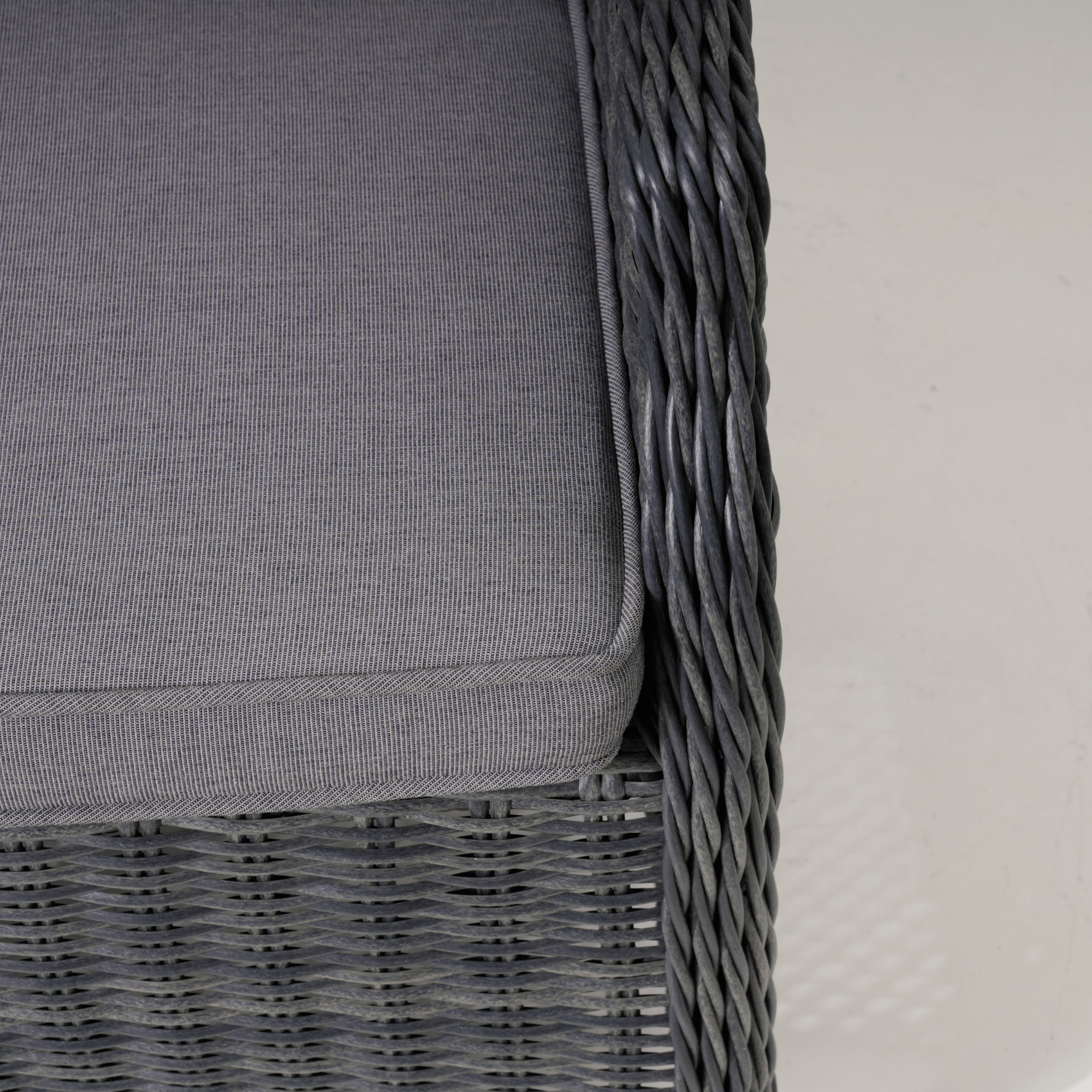 San Jose Outdoor Wicker Dining Chair – Castle Grey