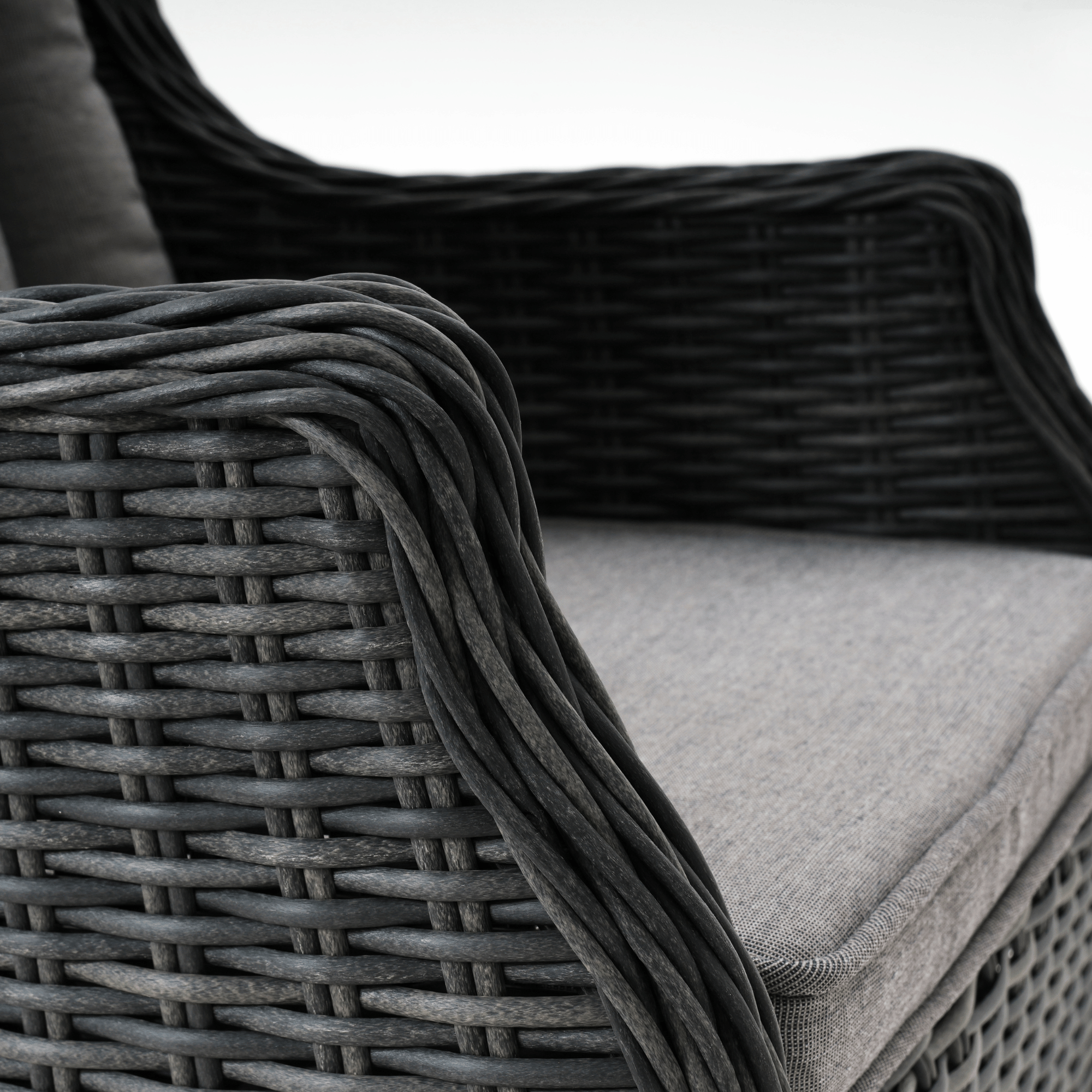 San Jose Outdoor Wicker Dining Chair – Castle Grey