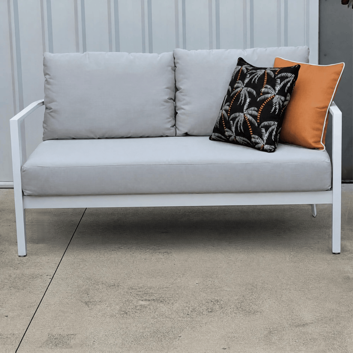 Saratoga 2-Seater Lounge Chair - White