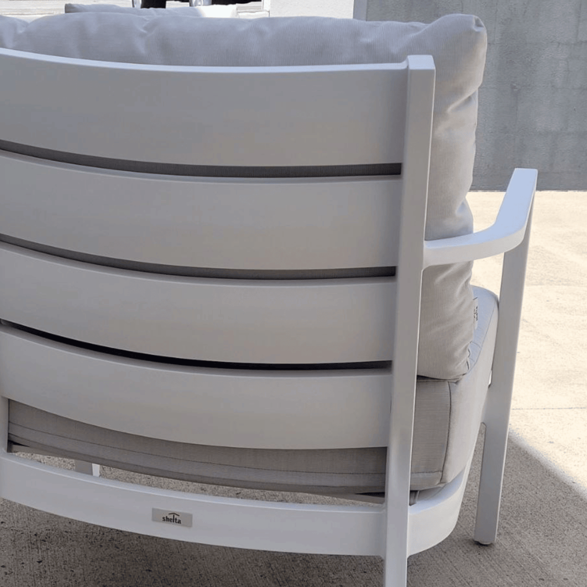 Saratoga 2-Seater Lounge Chair - White