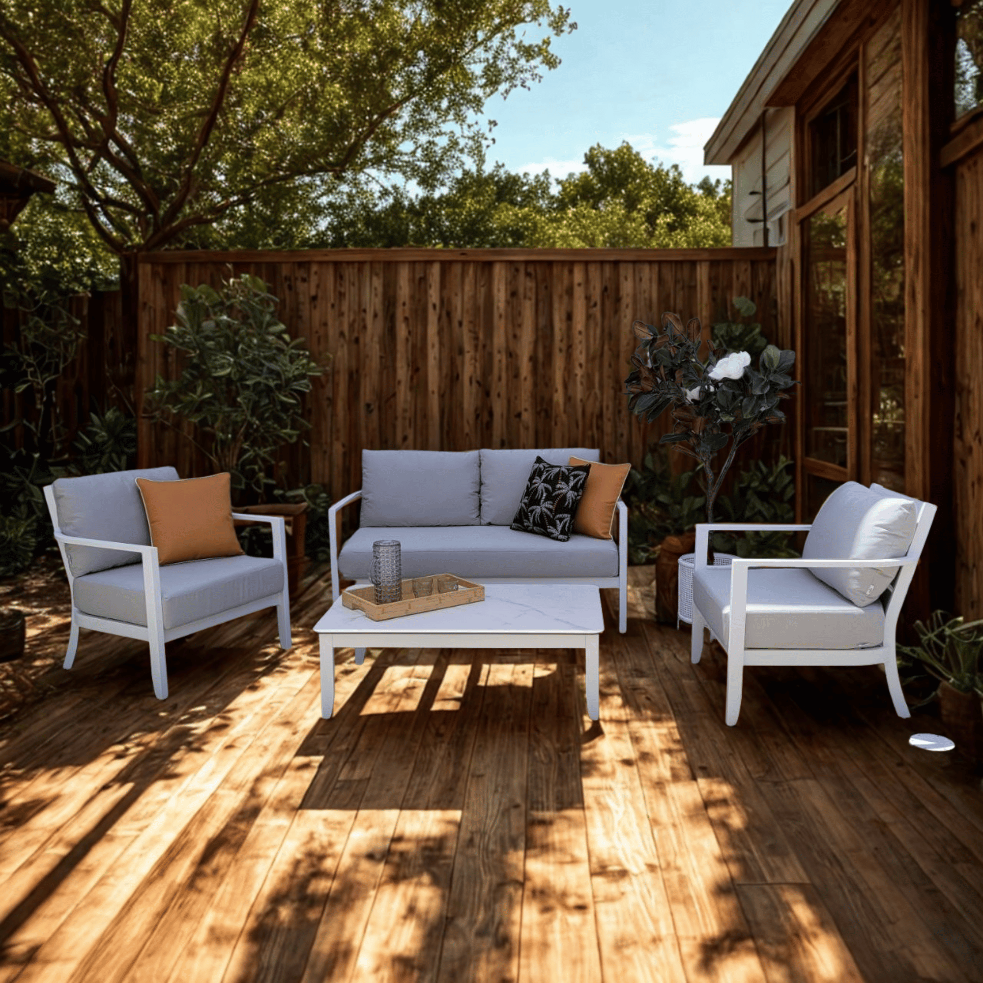 Saratoga 4-piece Outdoor Lounge Setting