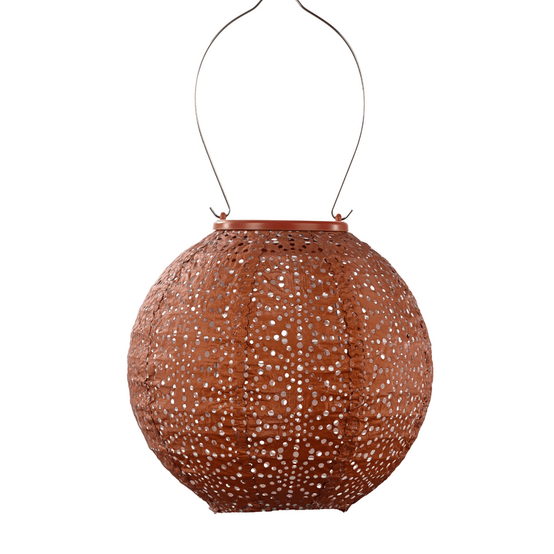 Sashiko Round 20 - Solar Lantern - Copper - Lumiz