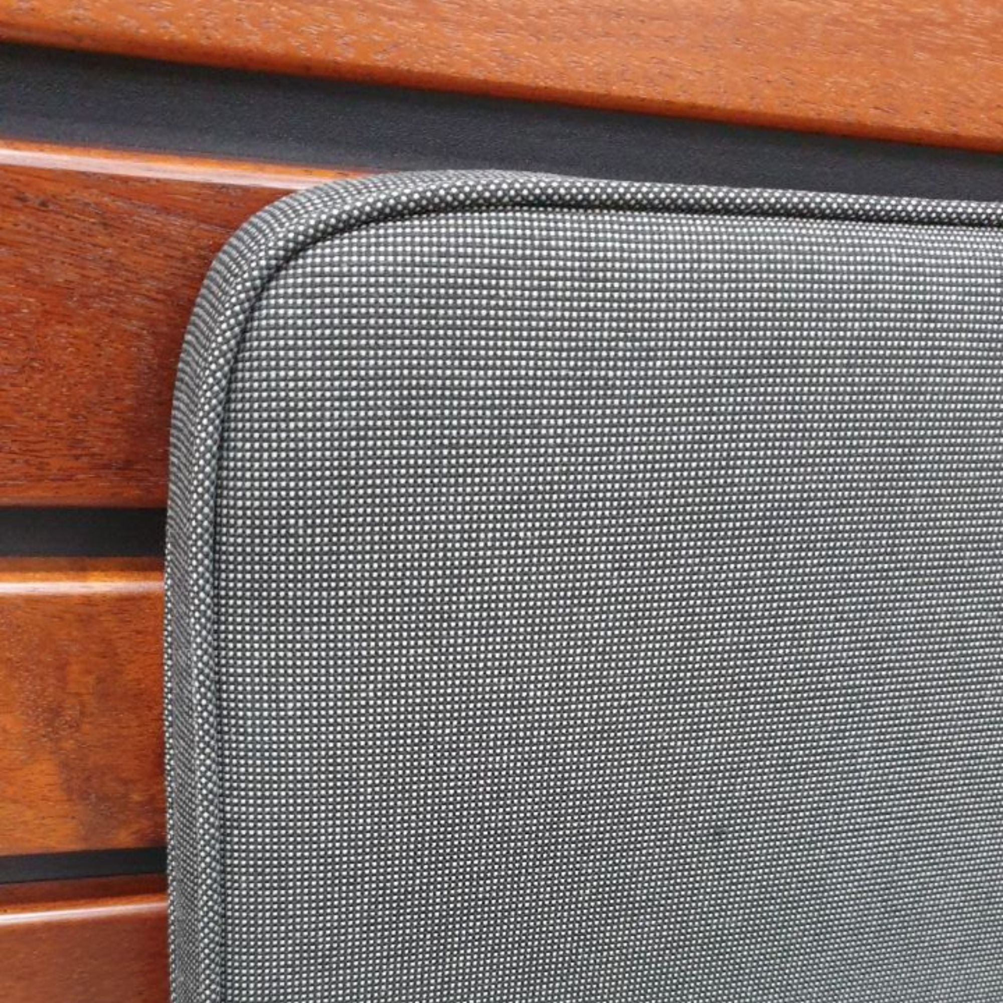 close up of Shelta Haven Chair Seat Pad - Charcoal