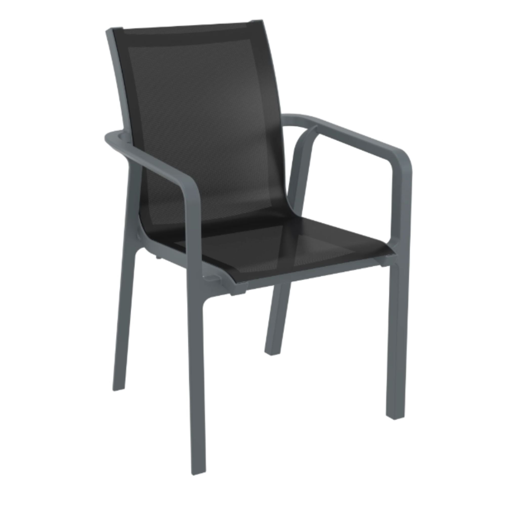 Siesta Pacific Dining Chair - Anthracite - Commercial Grade