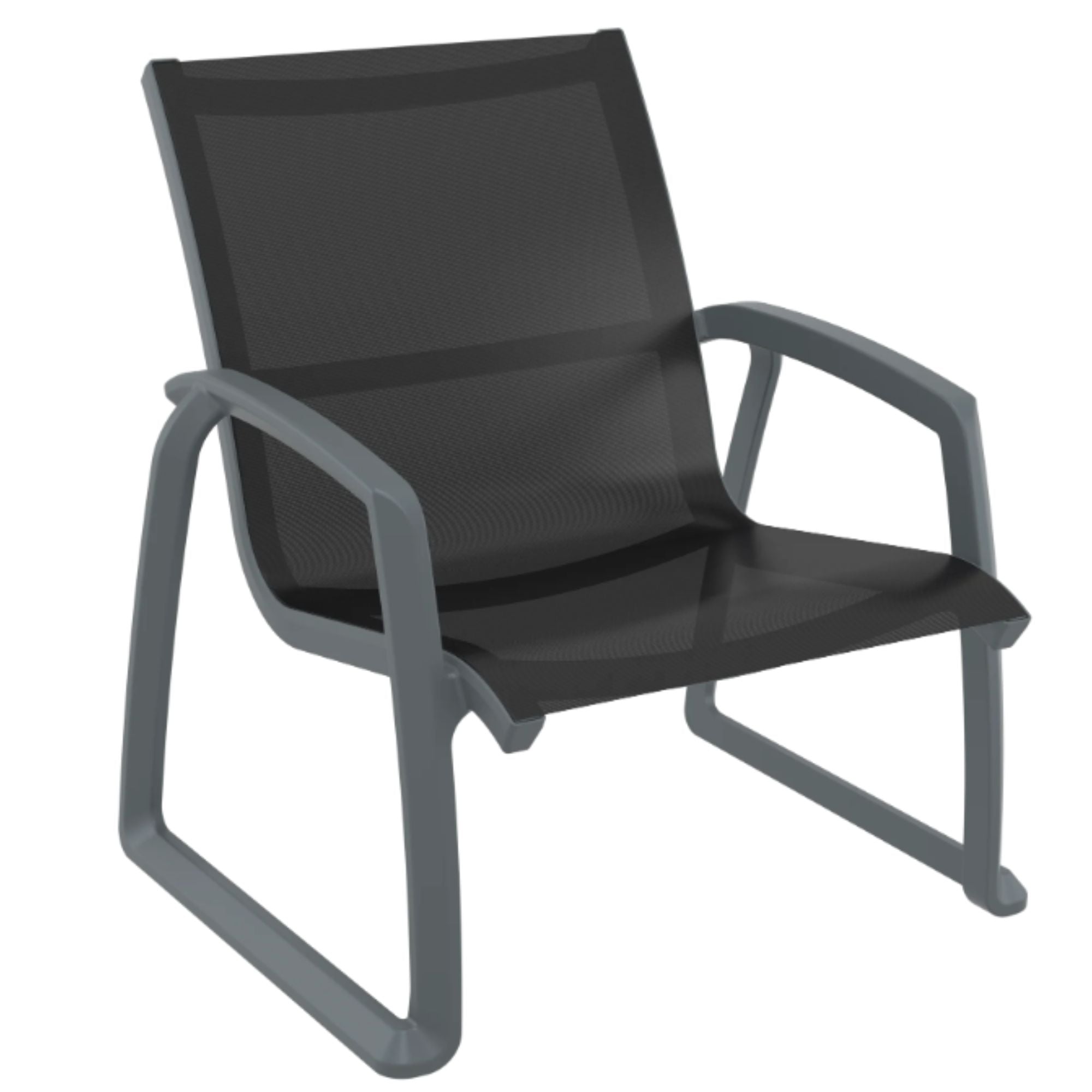 Siesta Pacific Single Lounge Chair - Anthracite - Commercial Grade