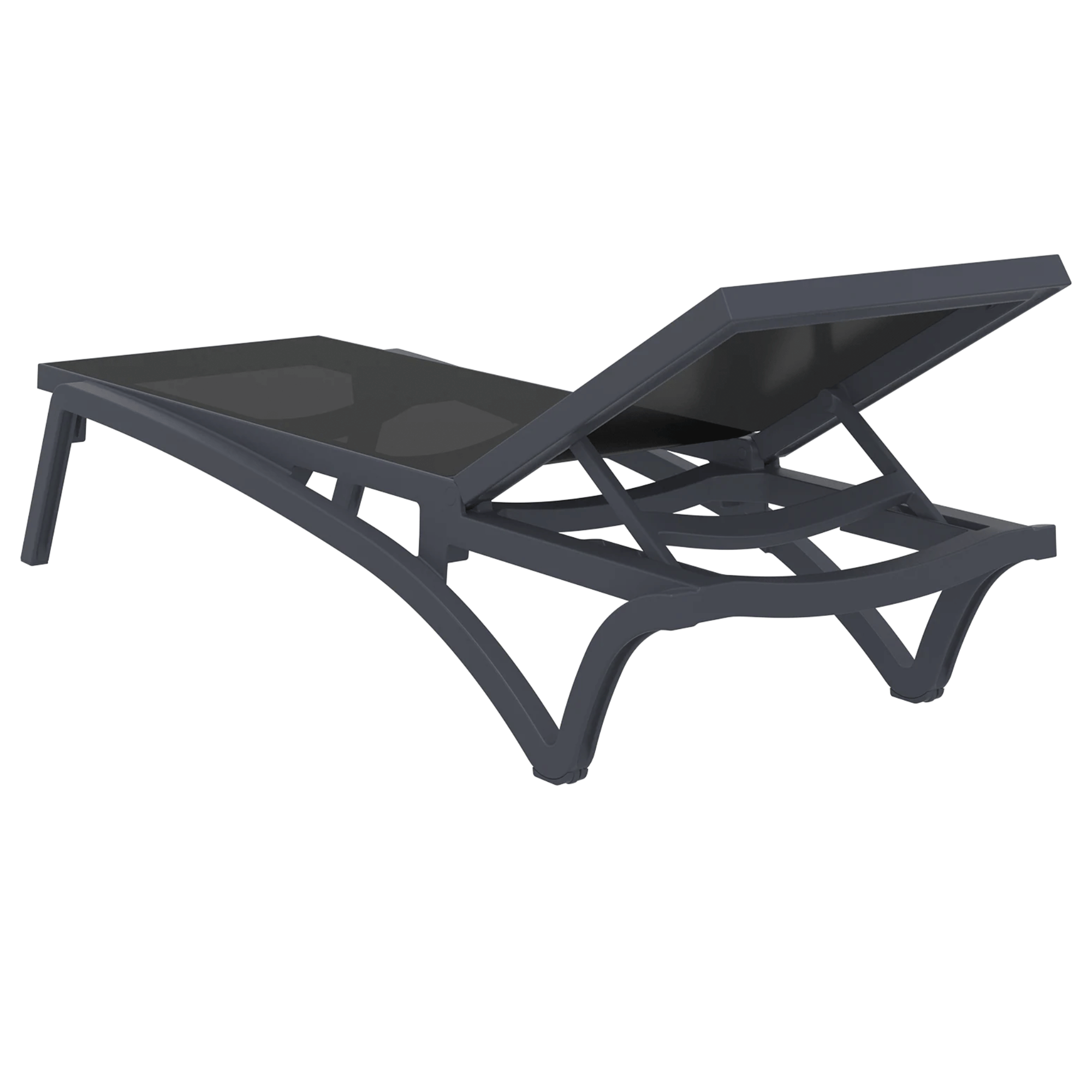 Siesta Pacific Sunlounge - Anthracite - Commercial Grade