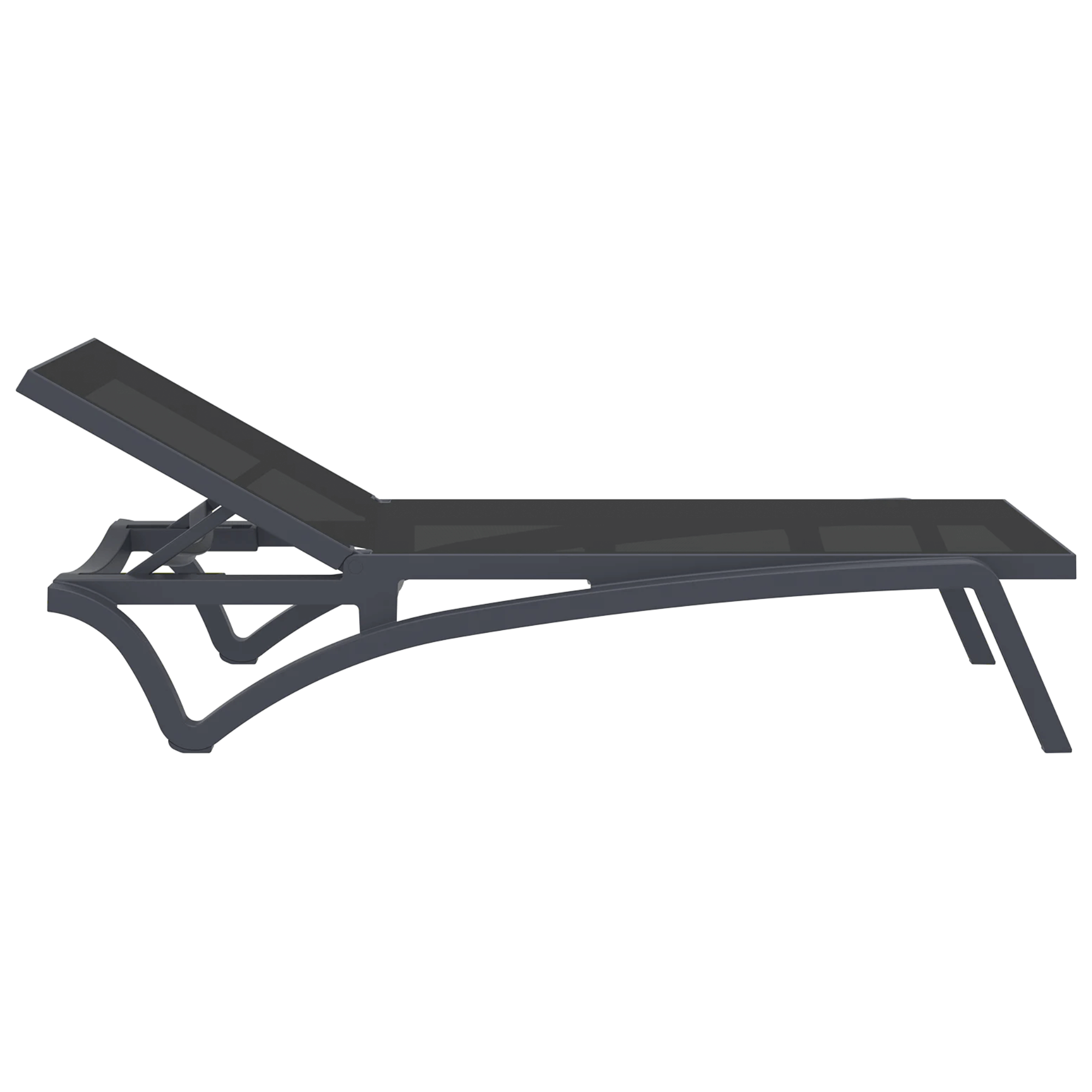 Siesta Pacific Sunlounge - Anthracite - Commercial Grade