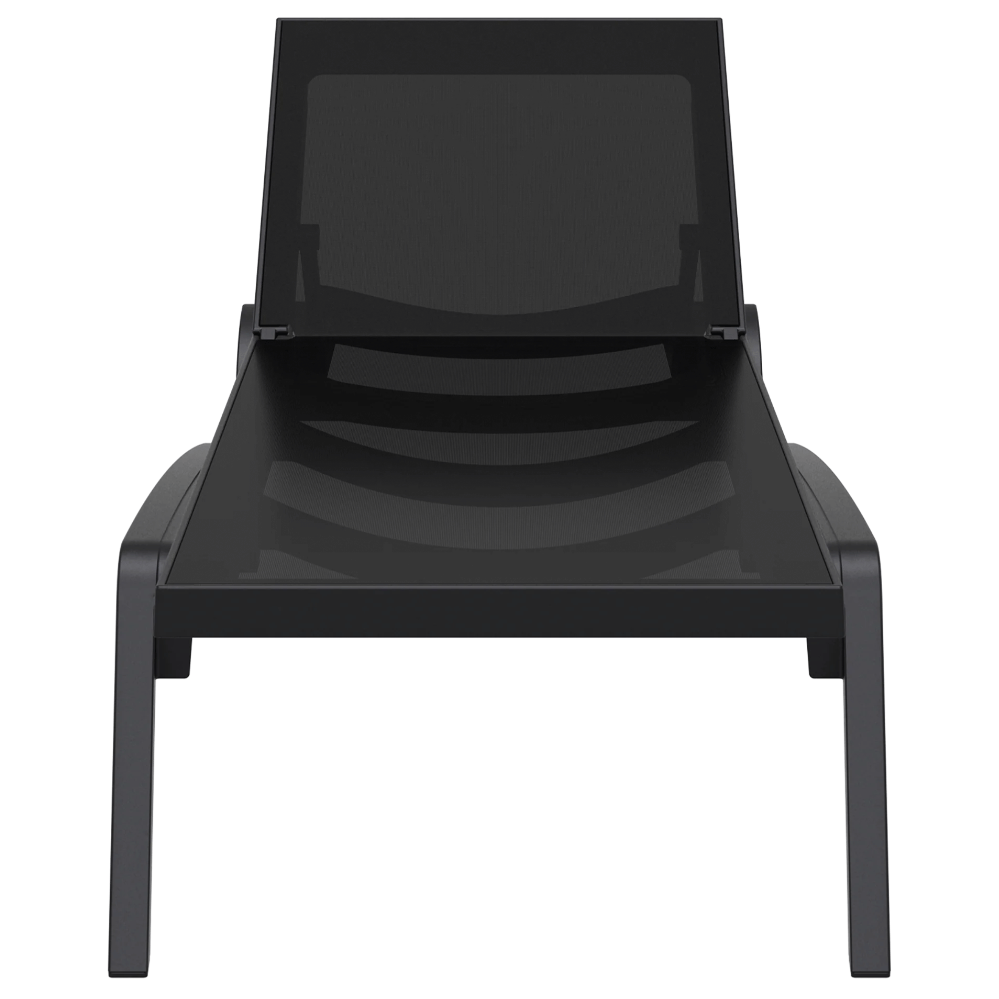 Siesta Pacific Sunlounge - Black - Commercial Grade