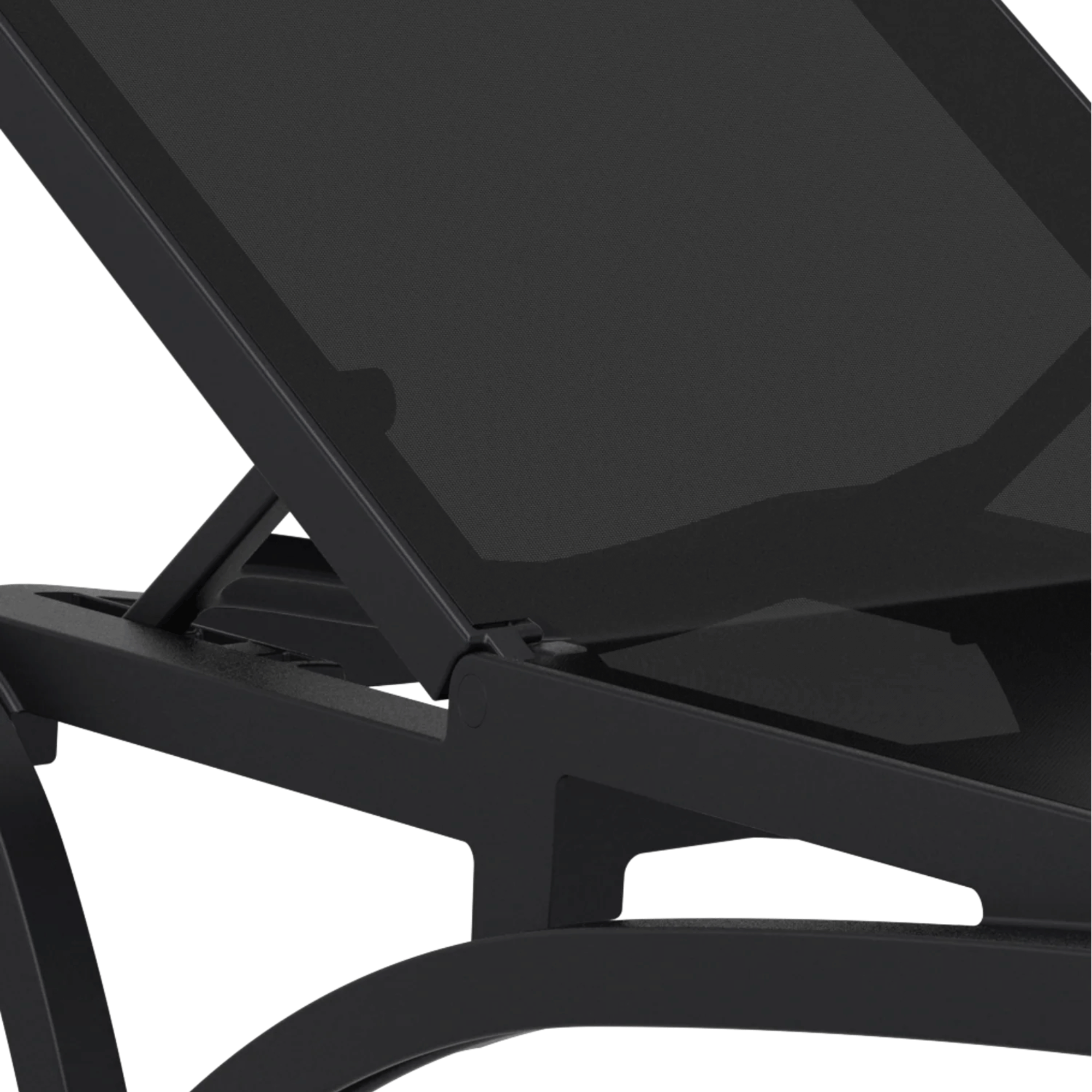 Siesta Pacific Sunlounge - Black - Commercial Grade
