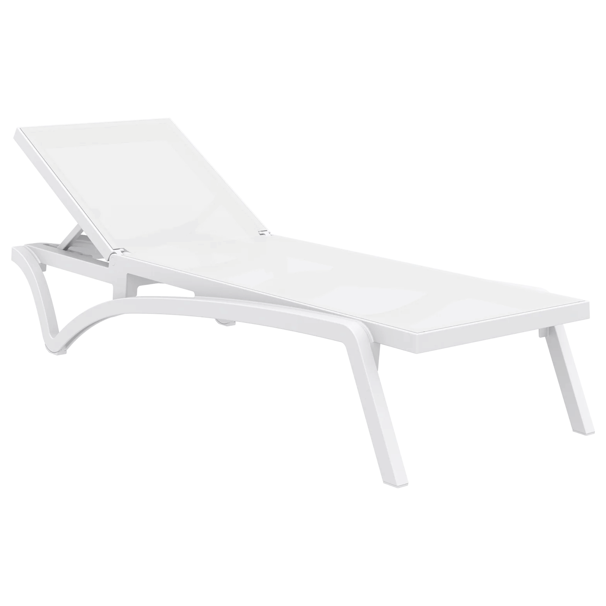 Siesta Pacific Sunlounge - White - Commercial Grade