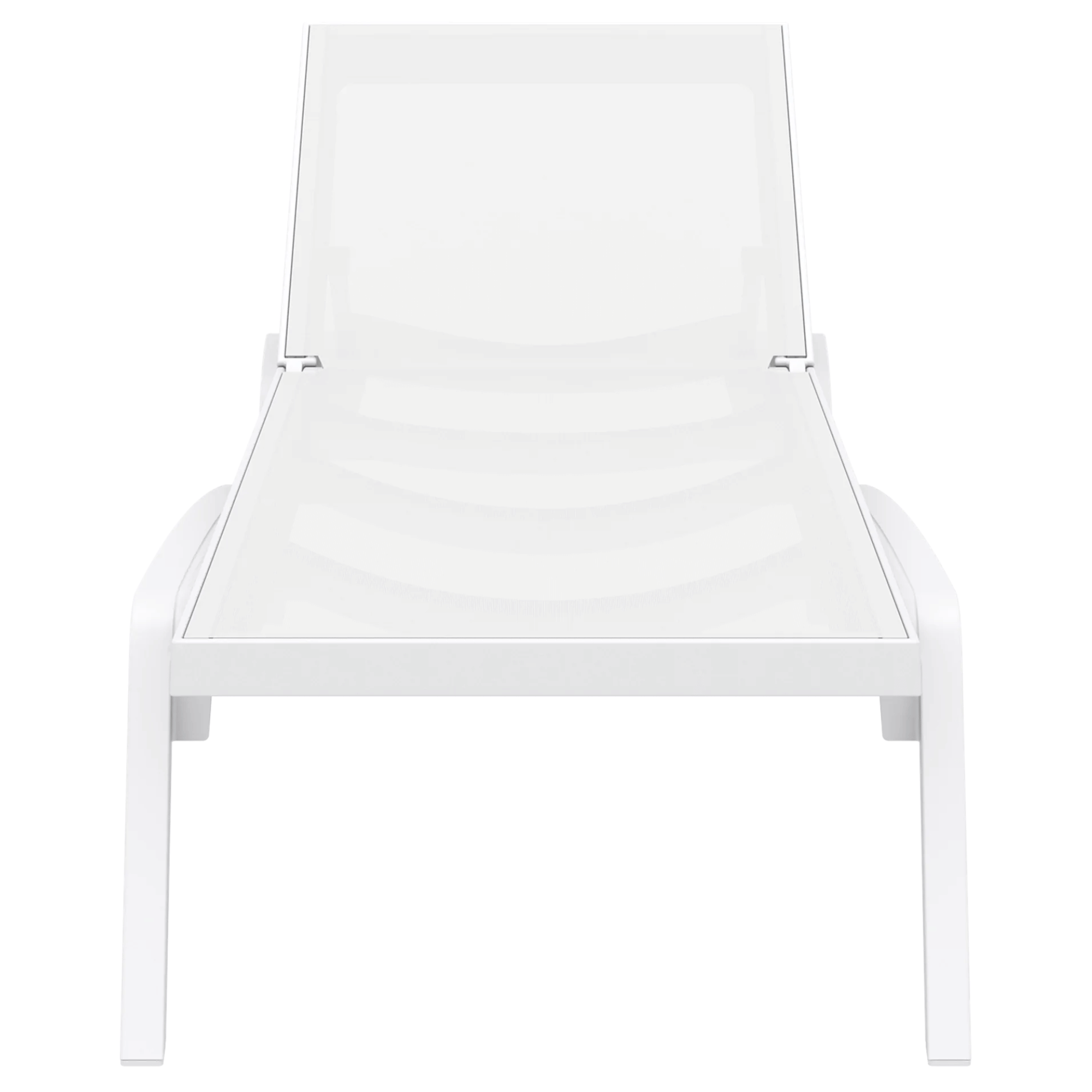 Siesta Pacific Sunlounge - White - Commercial Grade
