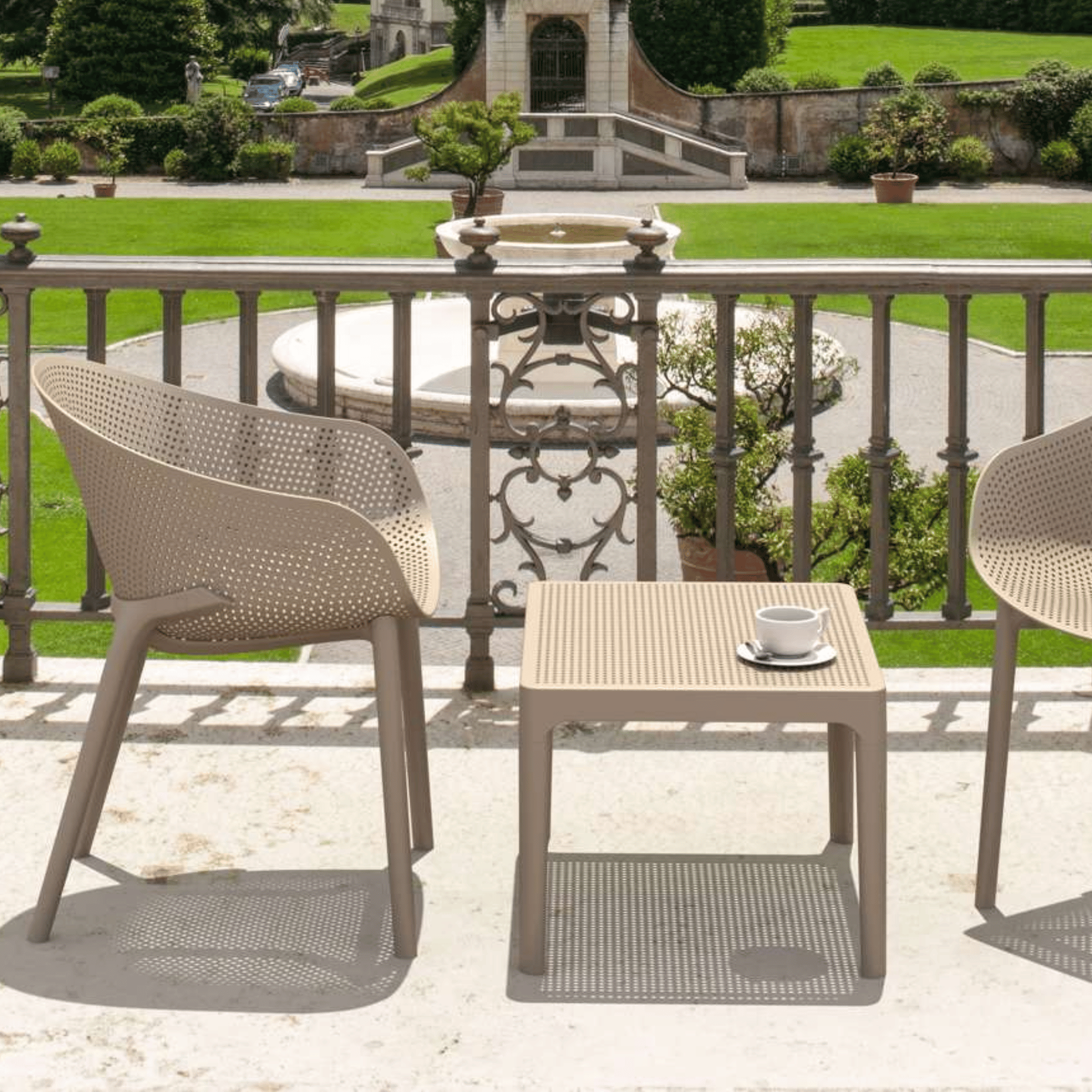 Siesta Sky Side Table 60x50cm - Taupe