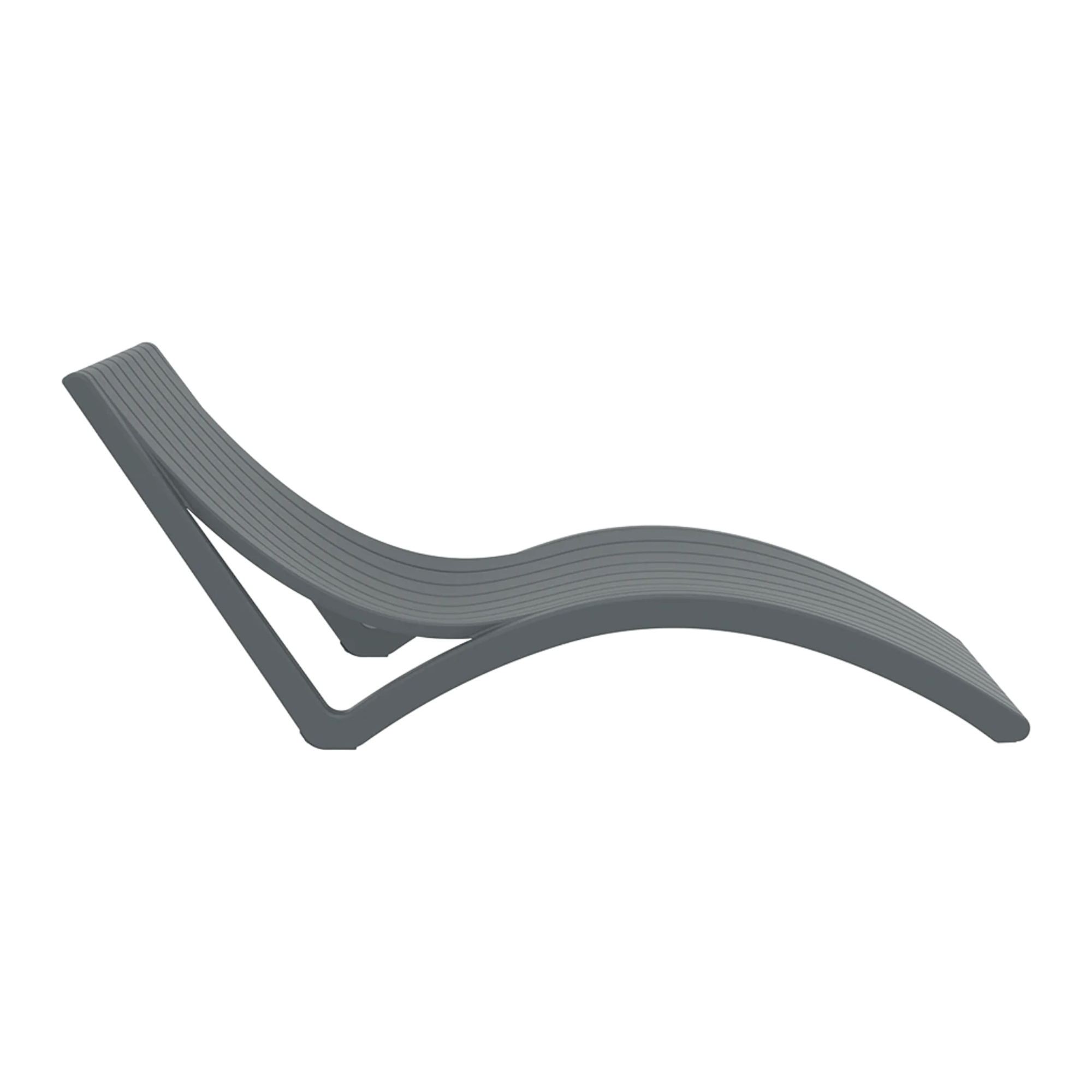 Siesta Slim Sunlounge - Anthracite - Commercial Grade