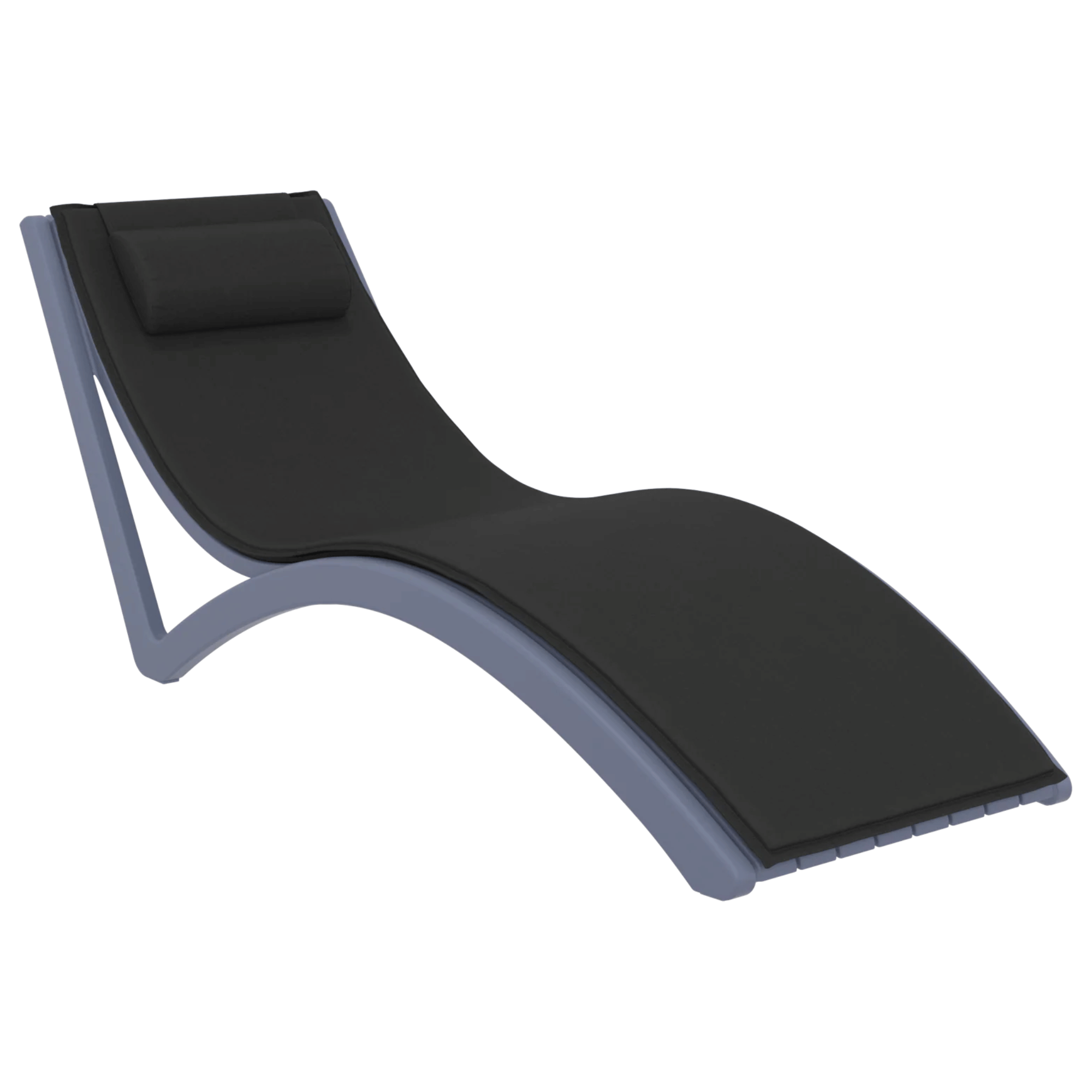 Siesta Slim Sunlounge - Anthracite - Commercial Grade