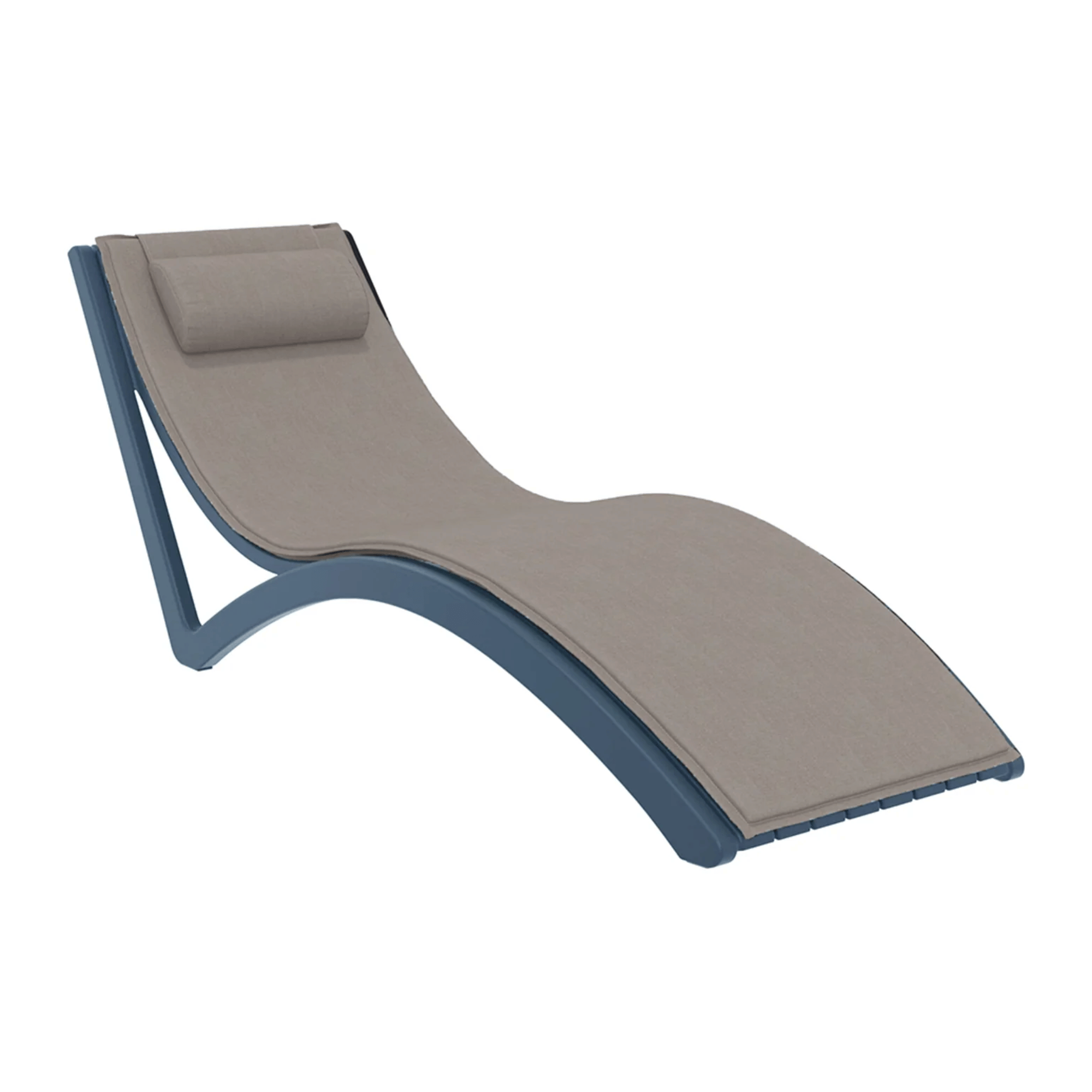 Siesta Slim Sunlounge - Anthracite - Commercial Grade