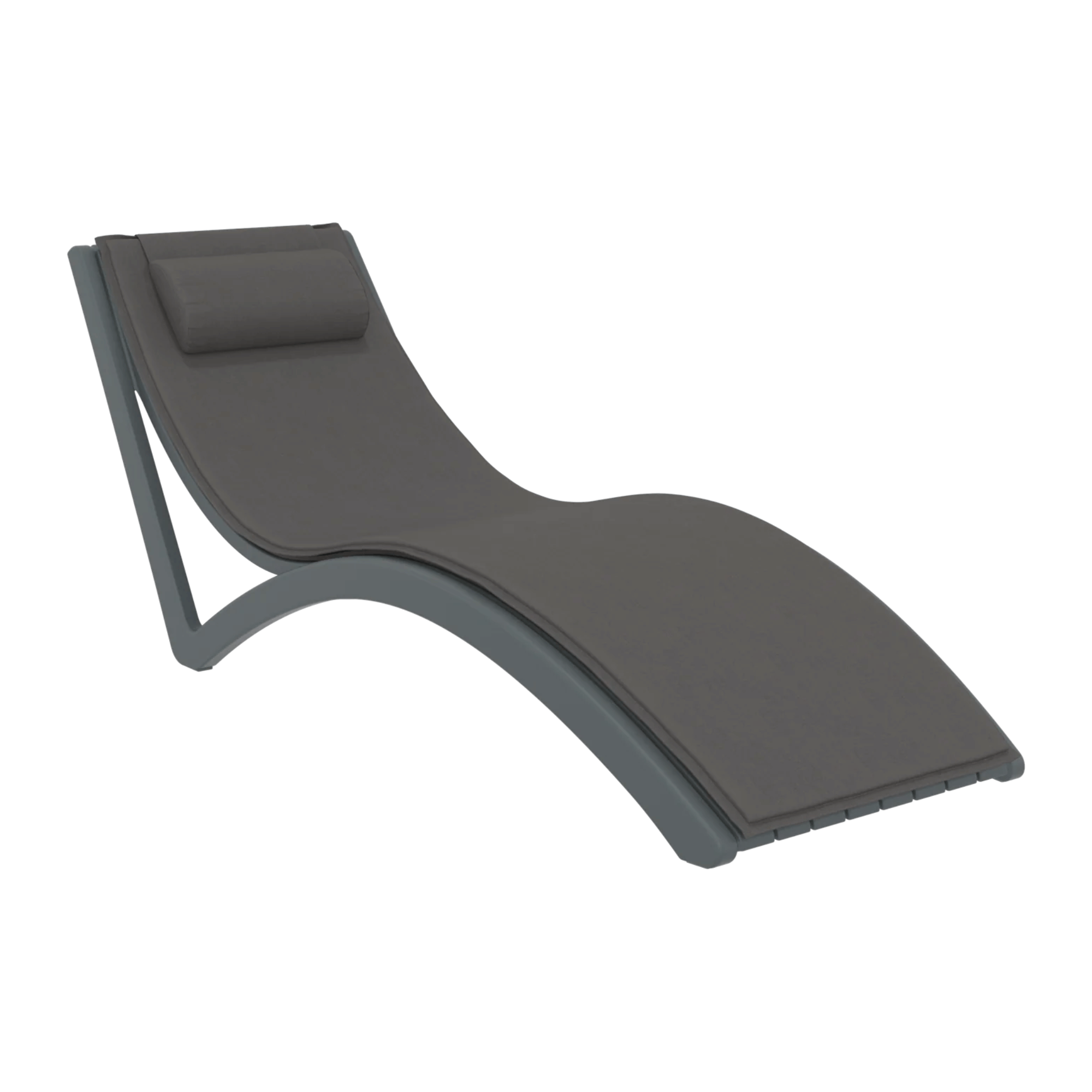Siesta Slim Sunlounge - Anthracite - Commercial Grade
