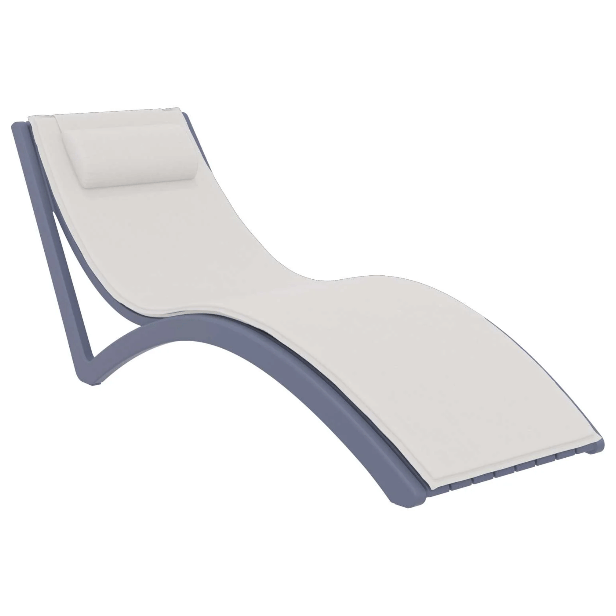 Siesta Slim Sunlounge - Anthracite - Commercial Grade