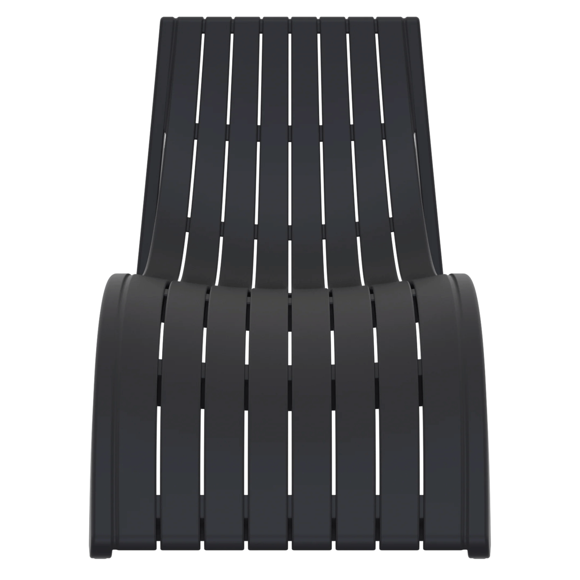 Siesta Slim Sunlounge - Black - Commercial Grade