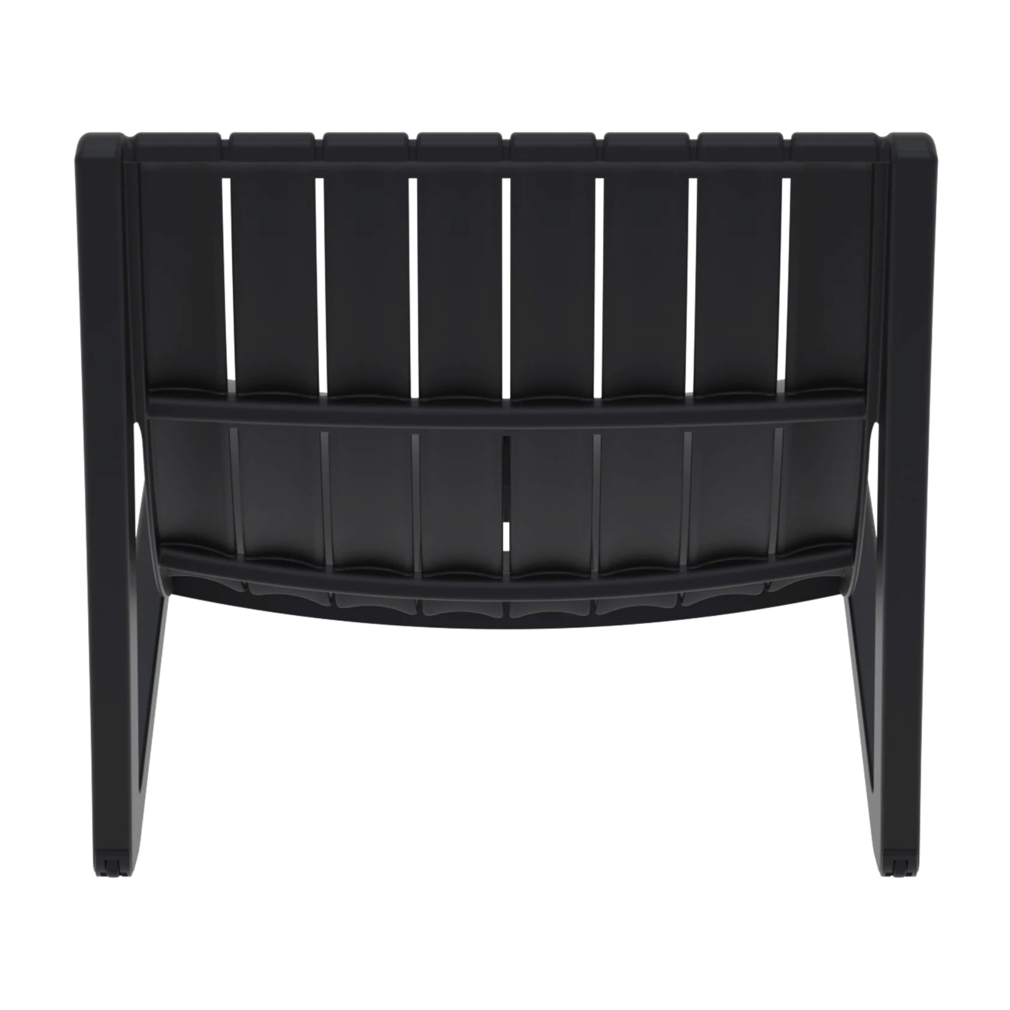Siesta Slim Sunlounge - Black - Commercial Grade