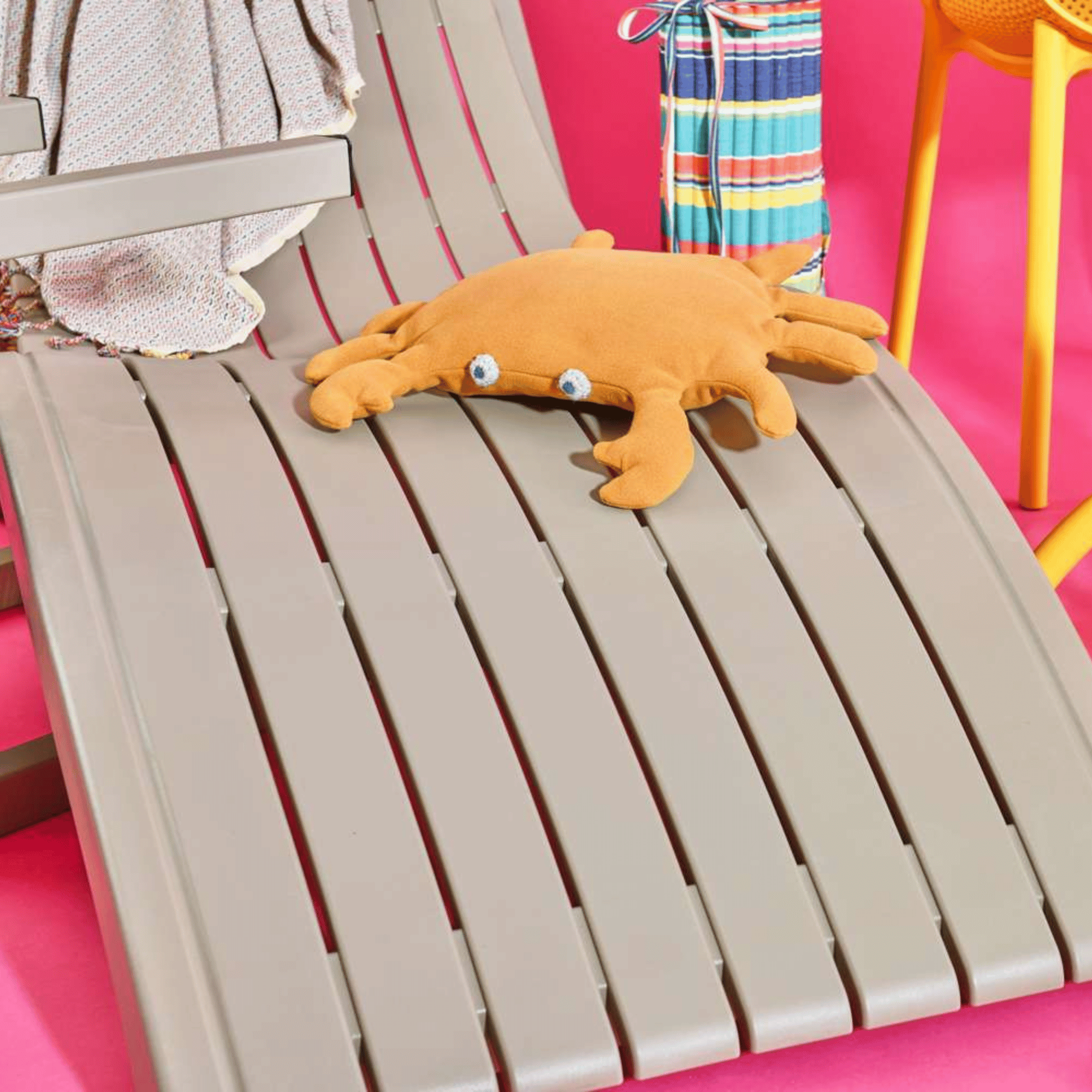 Siesta Slim Sunlounge - Taupe - Commercial Grade