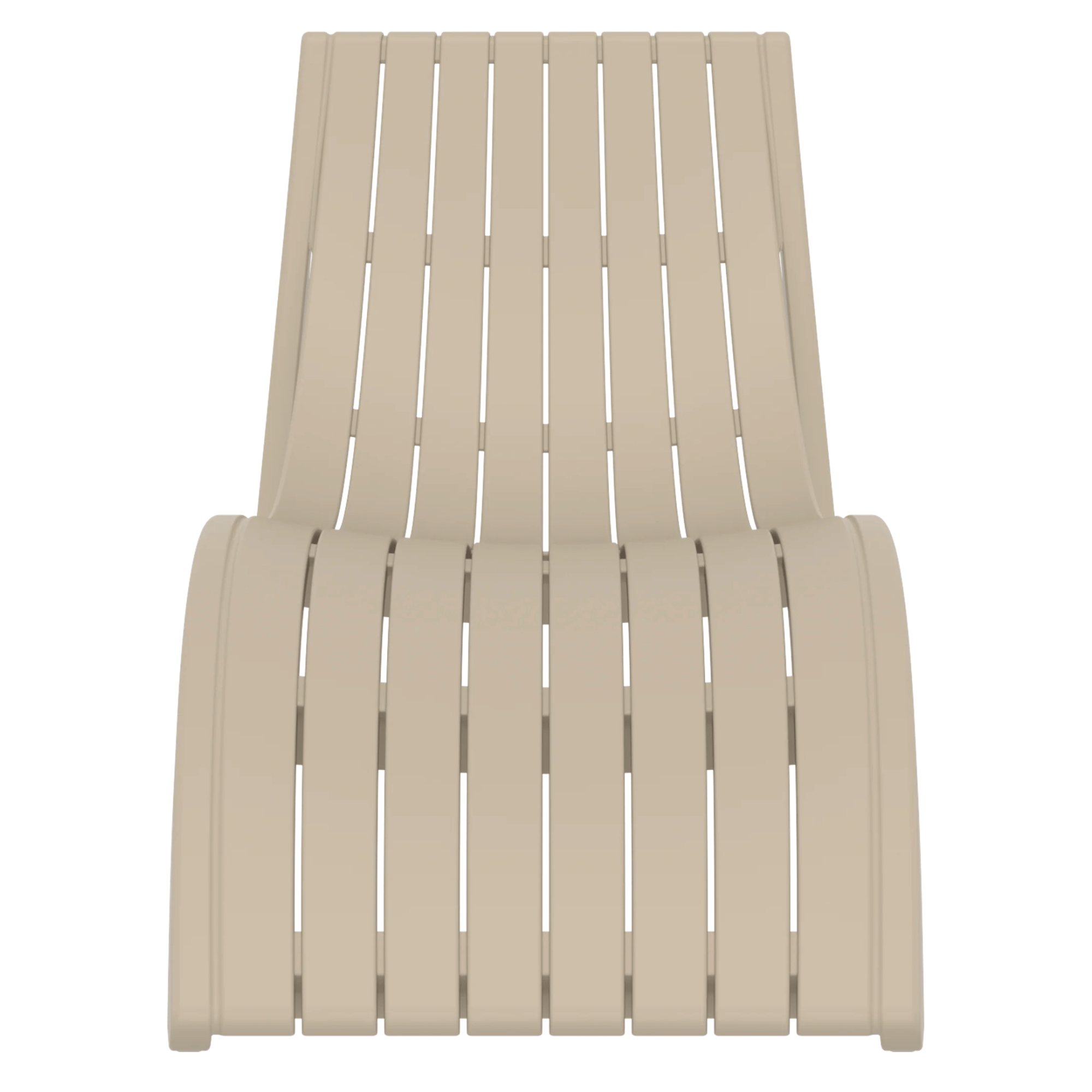 Siesta Slim Sunlounge - Taupe - Commercial Grade