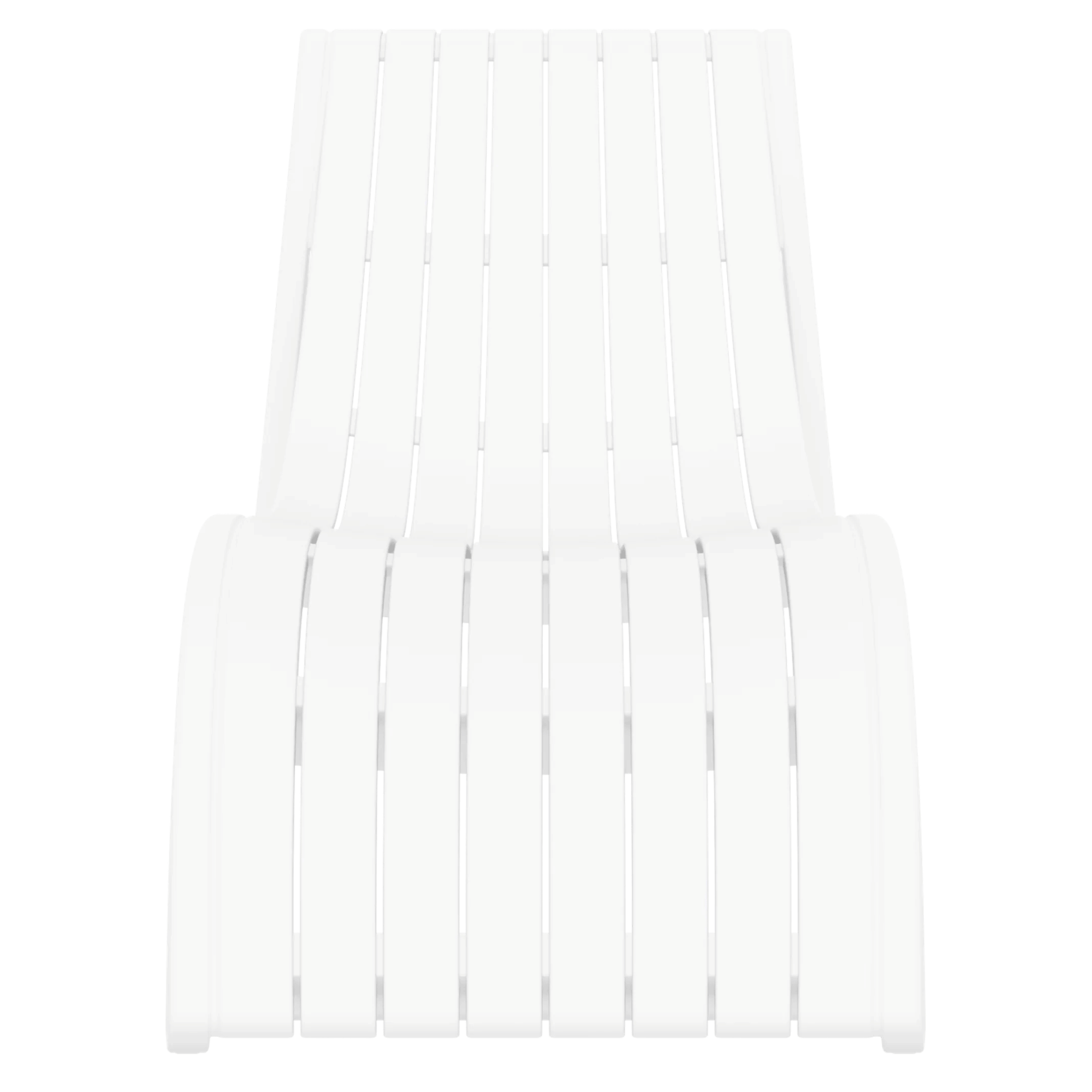 Siesta Slim Sunlounge - White - Commercial Grade