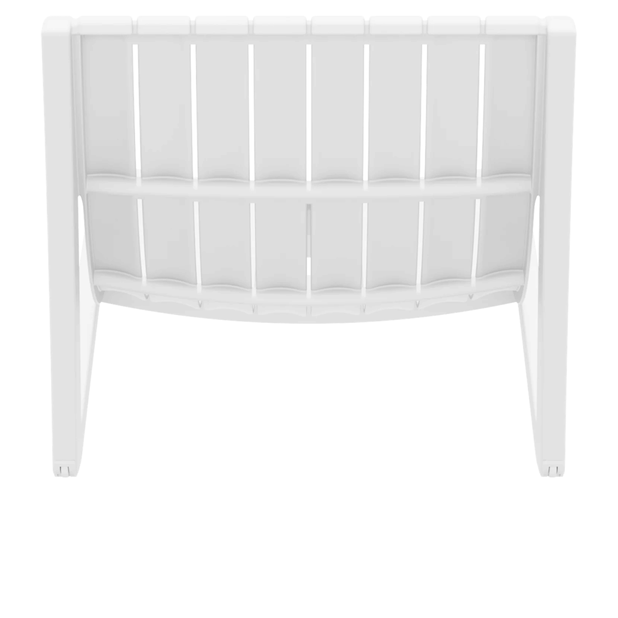 Siesta Slim Sunlounge - White - Commercial Grade