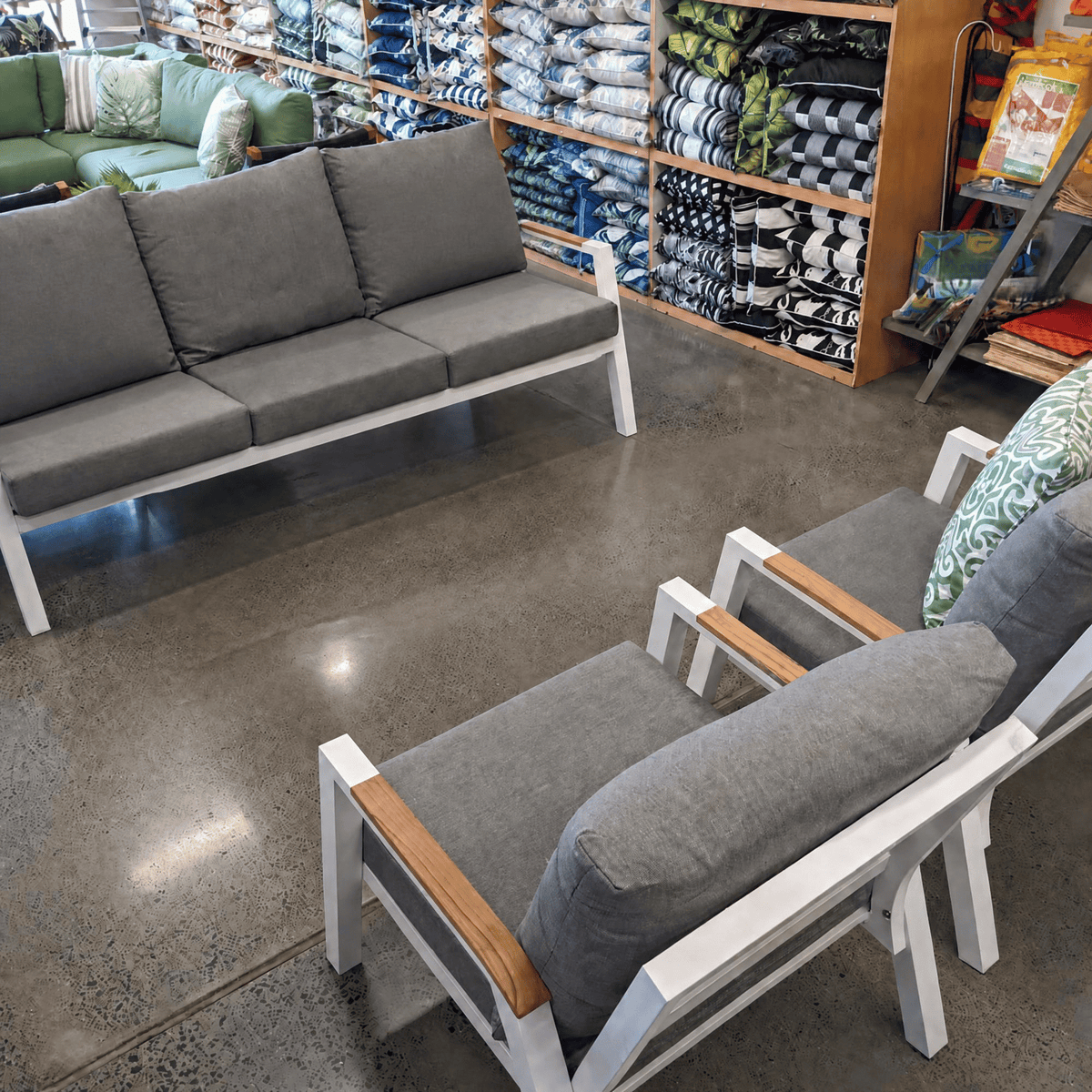 Springfield 3pce Lounge Setting - White