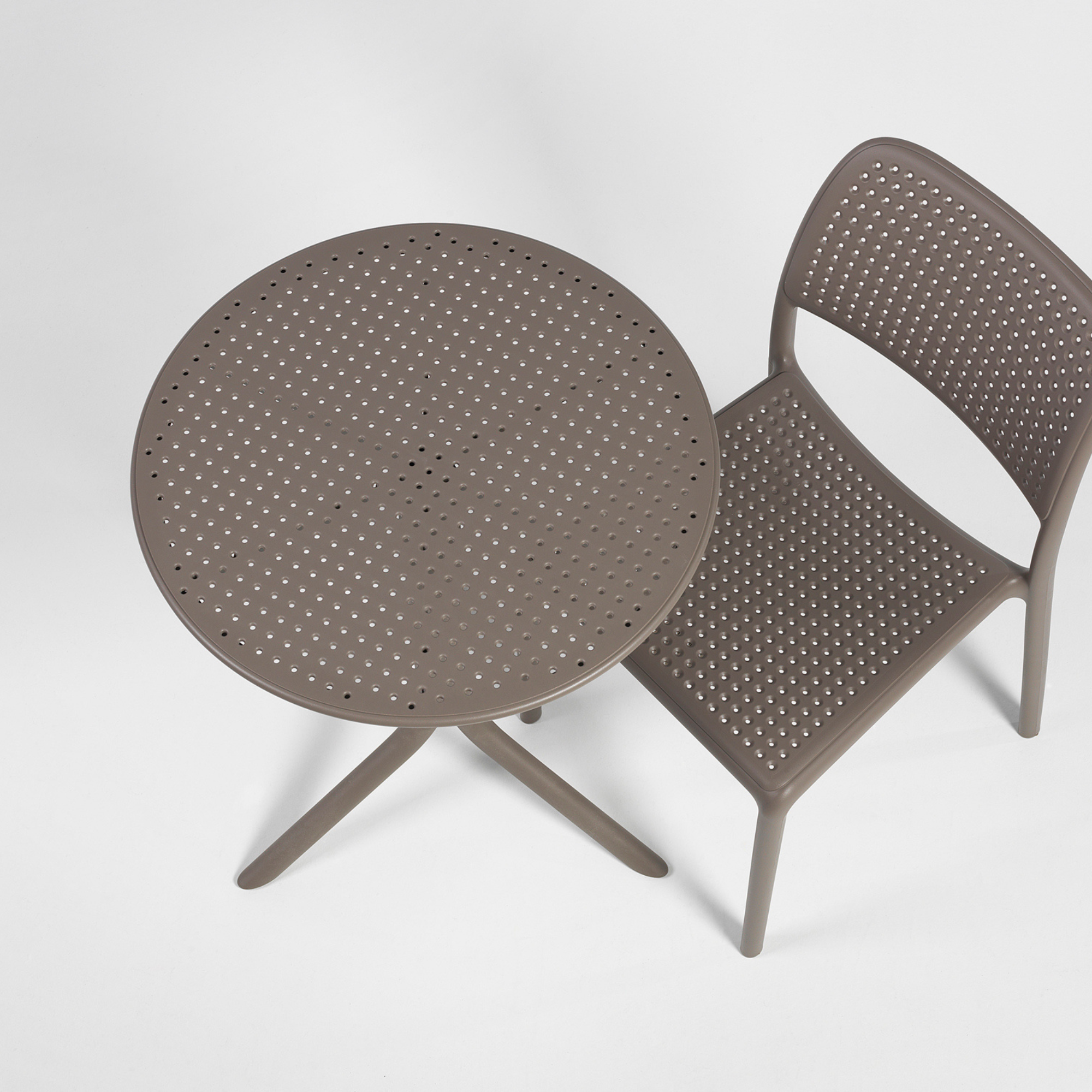 Step 60cm Round Dining Table by Nardi - Tortora - Commercial Grade