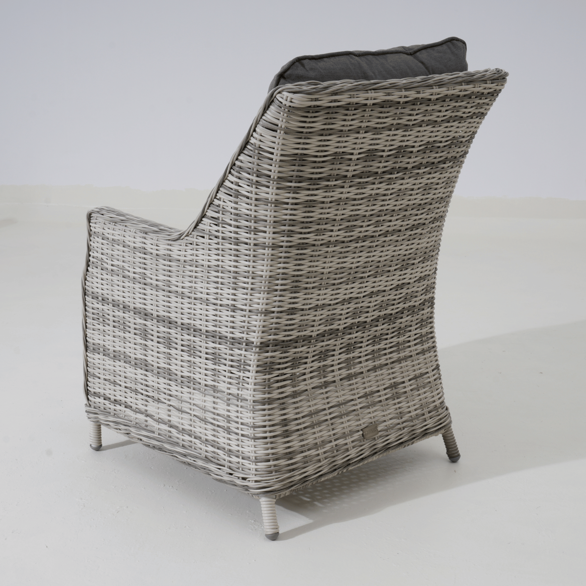 Swiss 4-piece Outdoor Wicker Lounge Set with 3-seater - Zen White Wicker