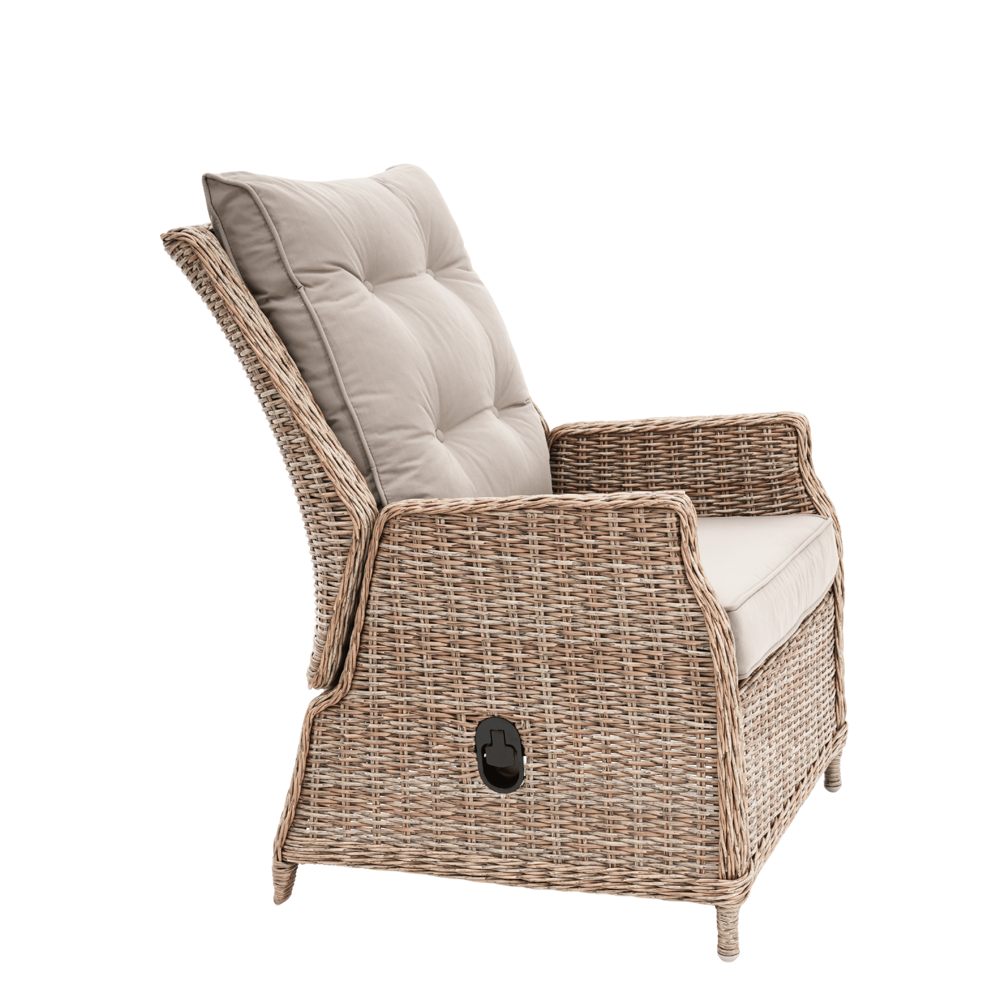 Swiss 6pce Outdoor Lounge Dining Wicker Set with Recliners - Marina