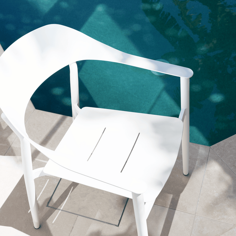 Tala Outdoor Dining Chair White