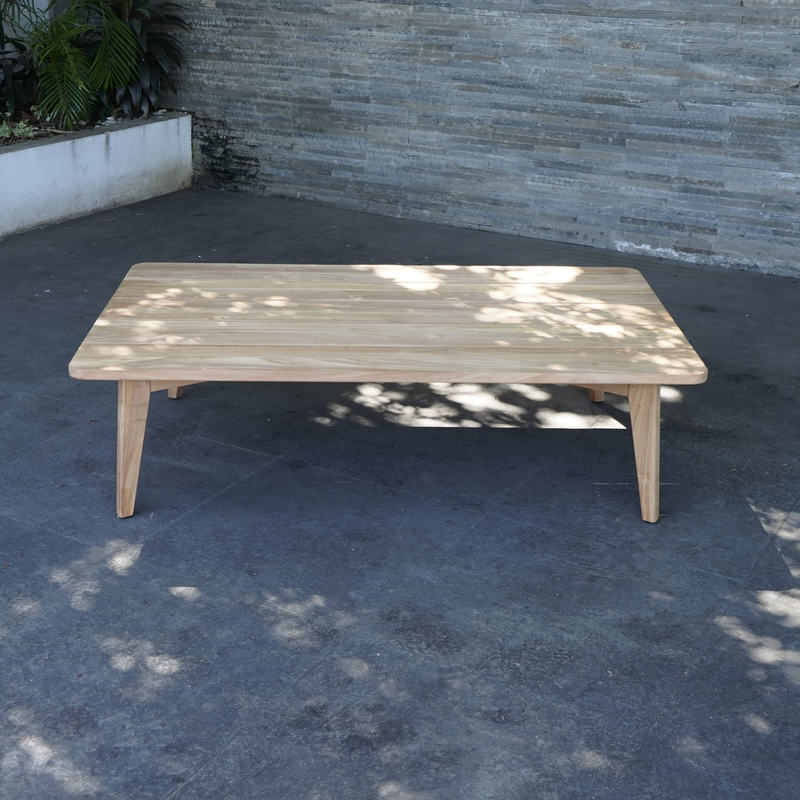 Toulon teak large outdoor coffee table 140 x 85cm