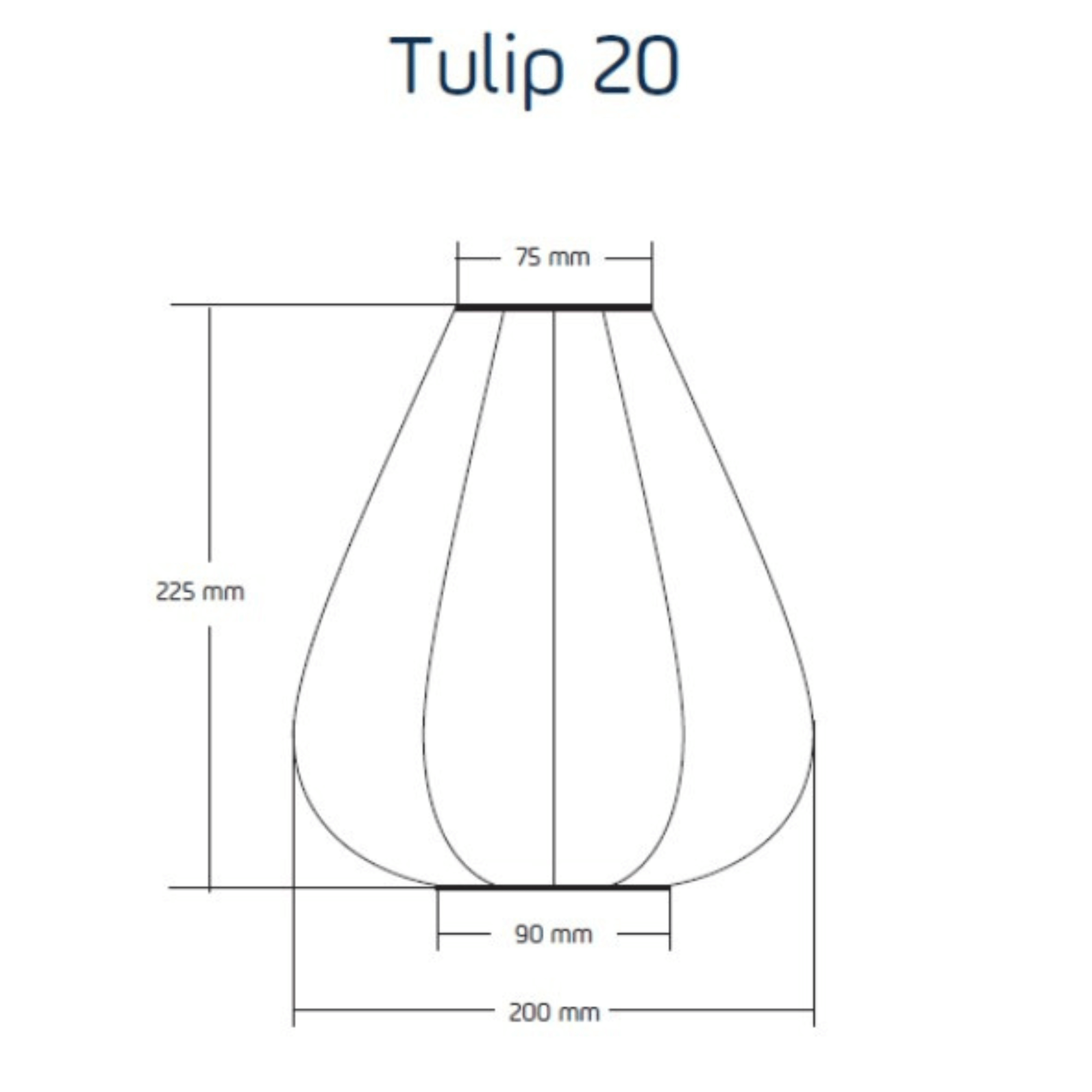 Bazaar Tulip 20 - Solar Lantern - Sage Green - Lumiz