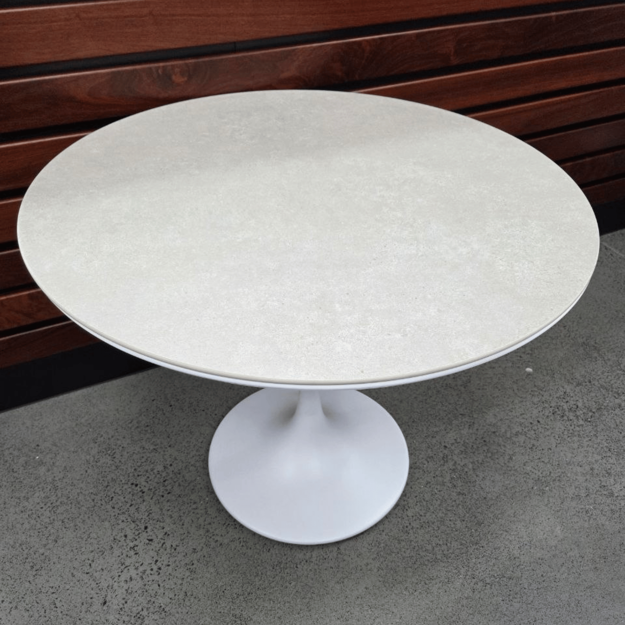 Tulip 90cm Round Dining Table - White